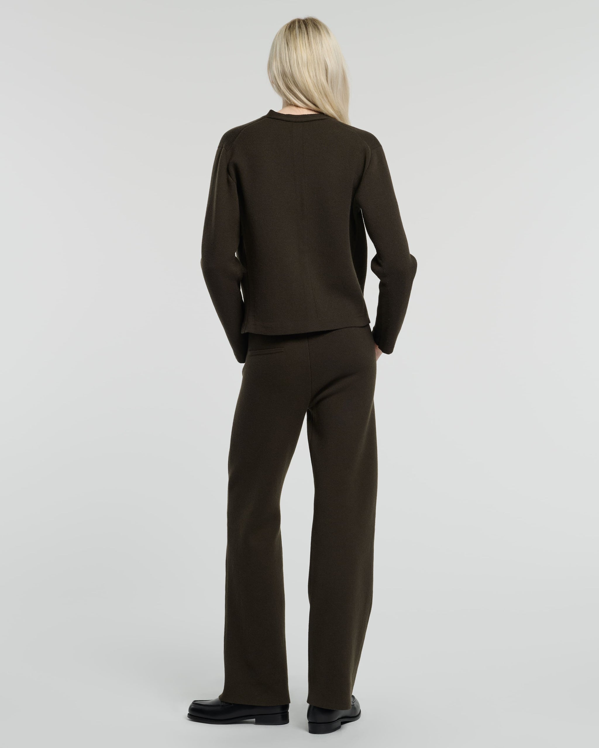 V-neck cardigan in cashmere and wool | Barrie - Barrie