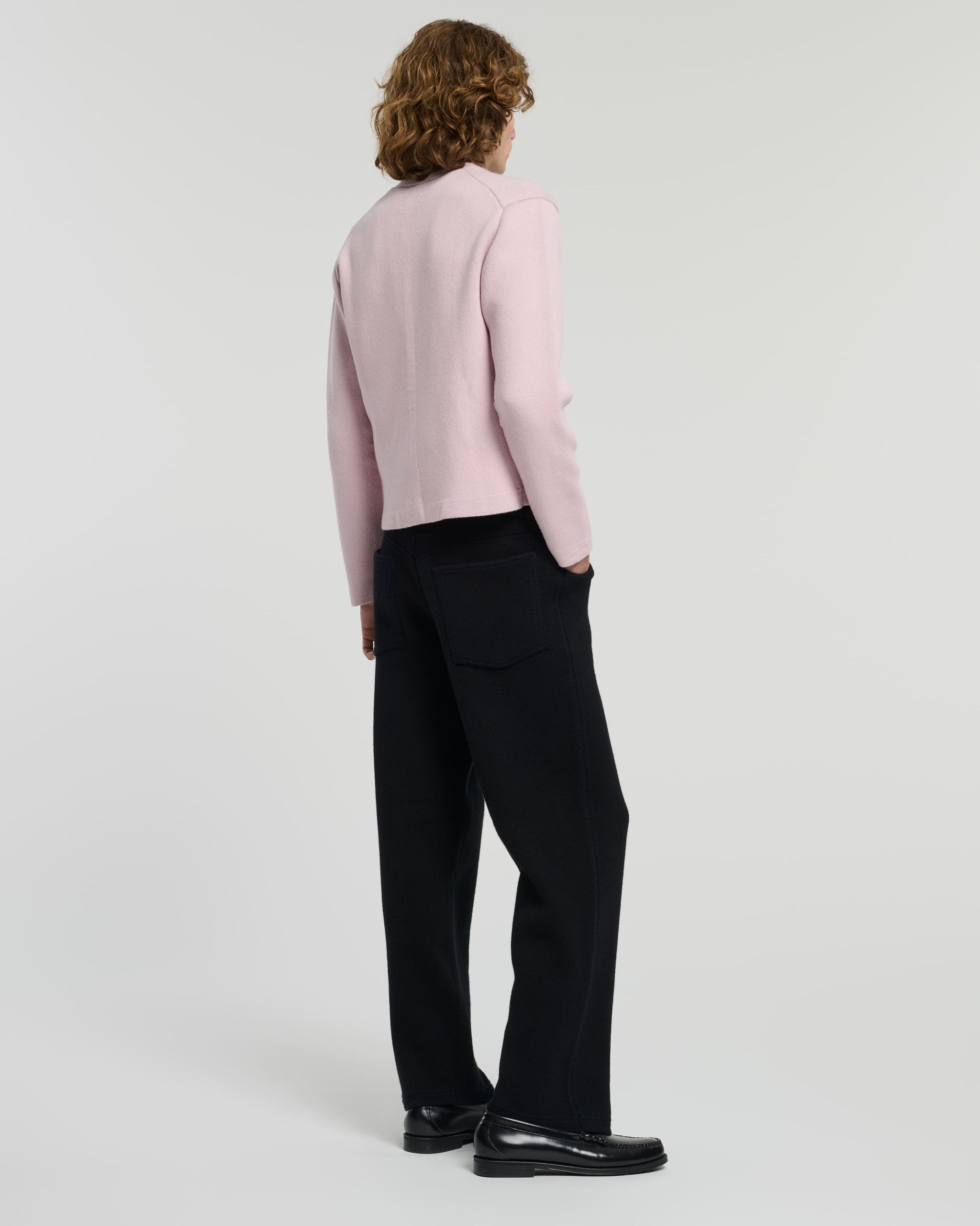V-neck cardigan in cashmere and wool | Barrie - Barrie