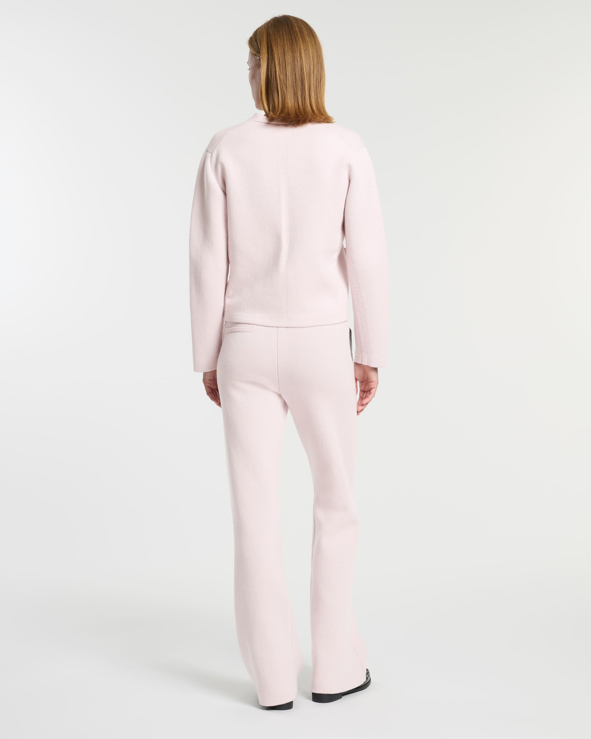 V-neck cardigan in cashmere and wool | Barrie - Barrie