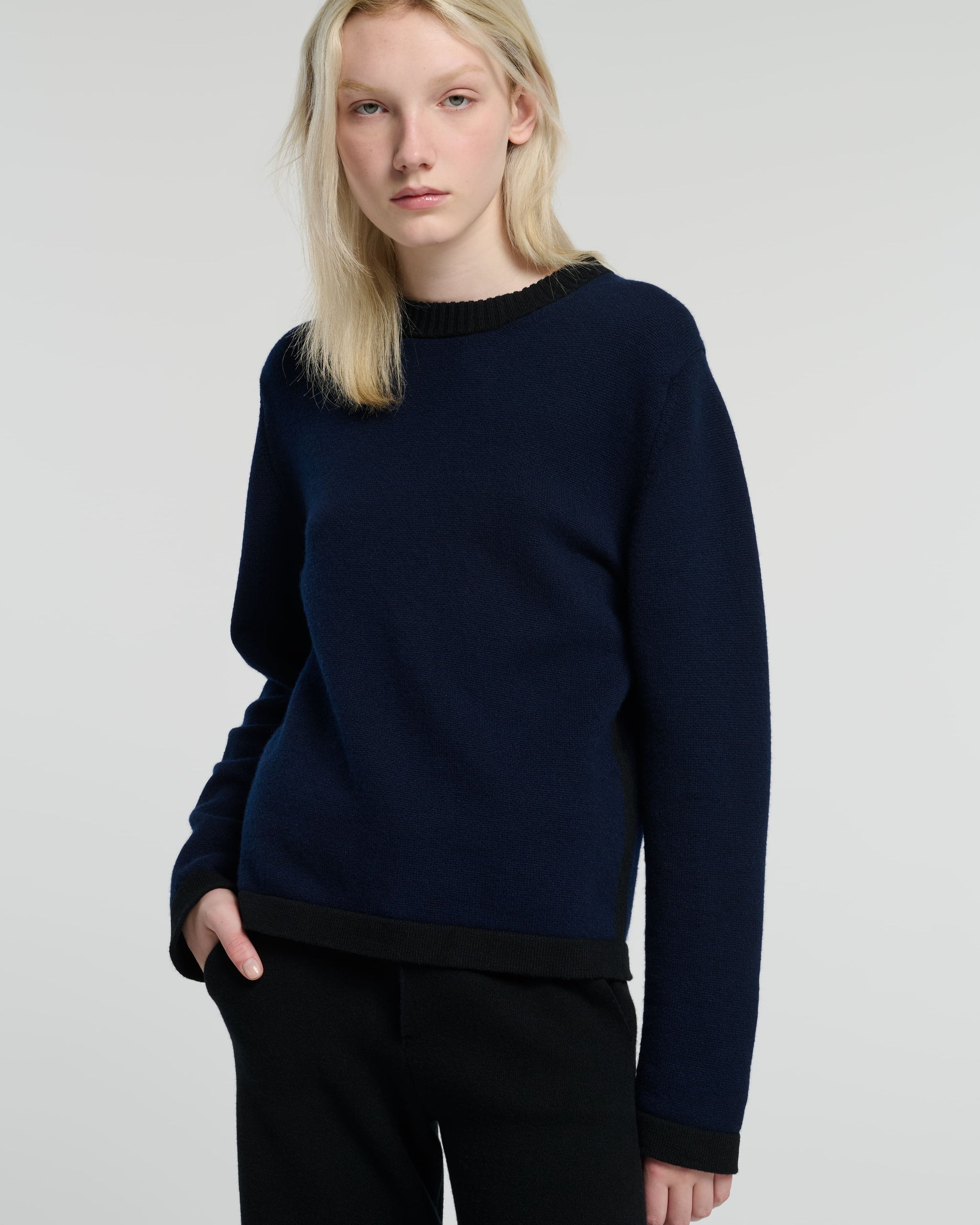 Cashmere round-neck jumper | Barrie - Barrie
