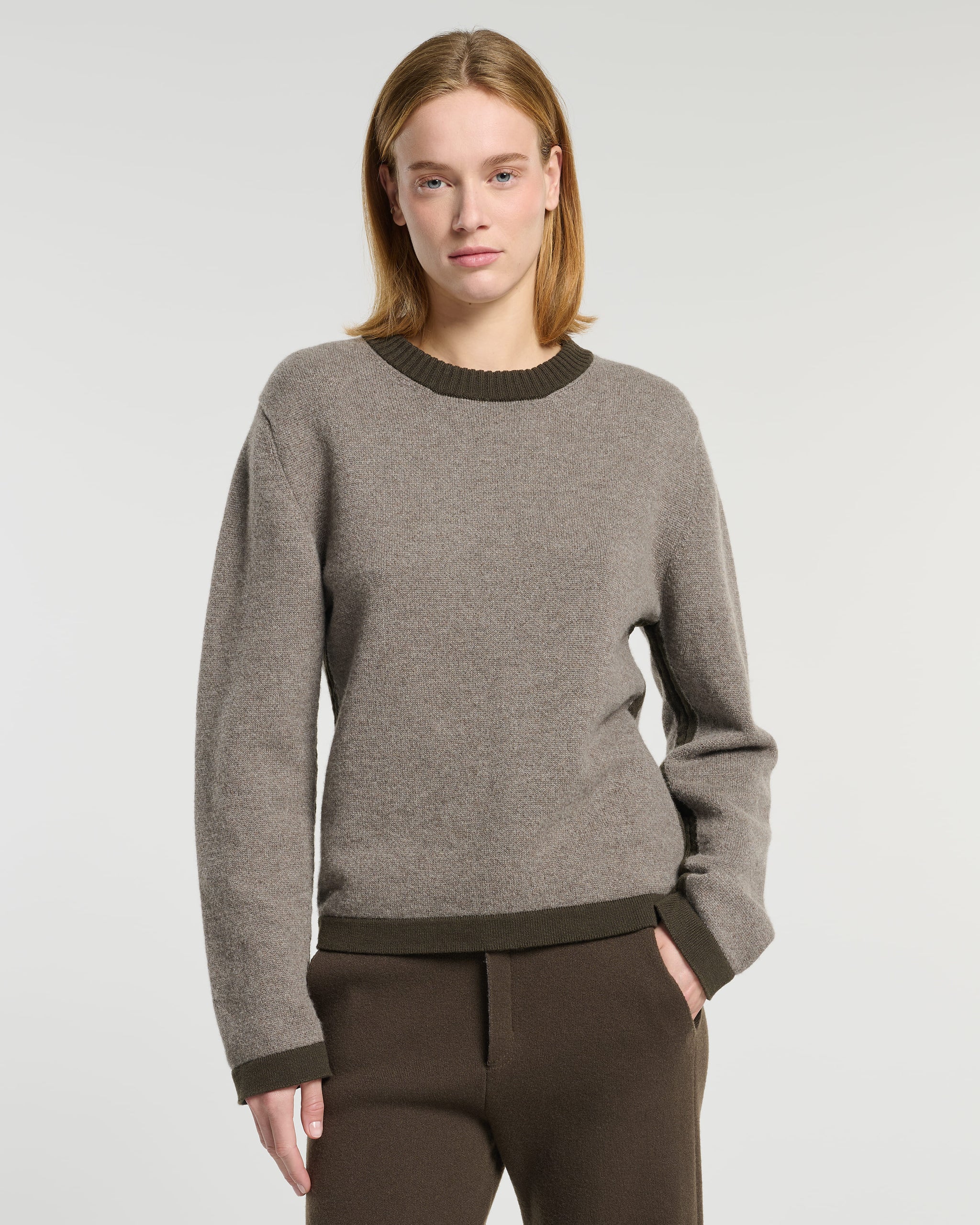 Cashmere round-neck jumper | Barrie - Barrie