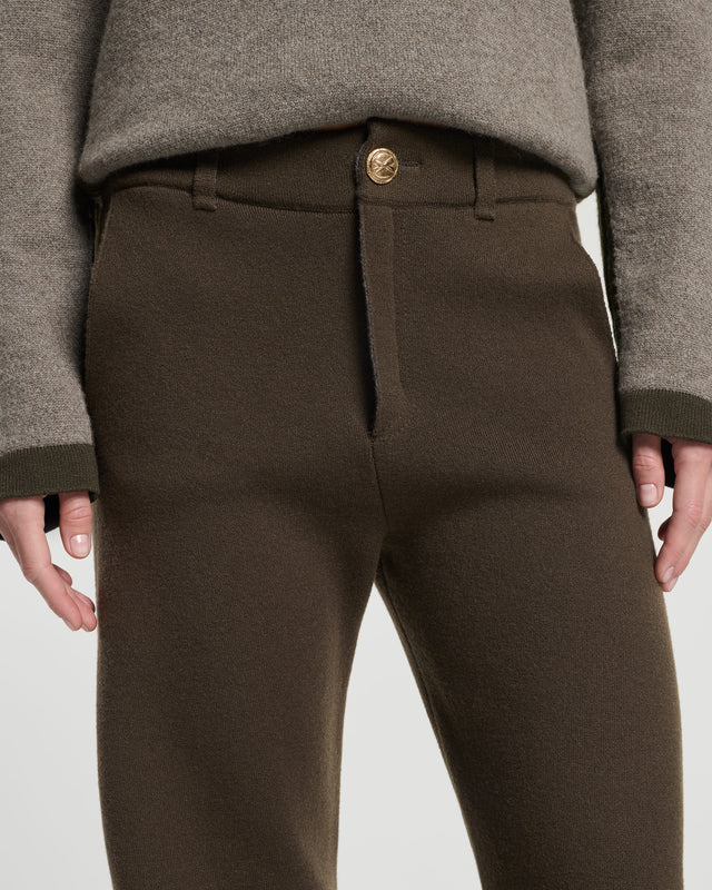 Pantalon épais en cachemire | Barrie - Barrie
