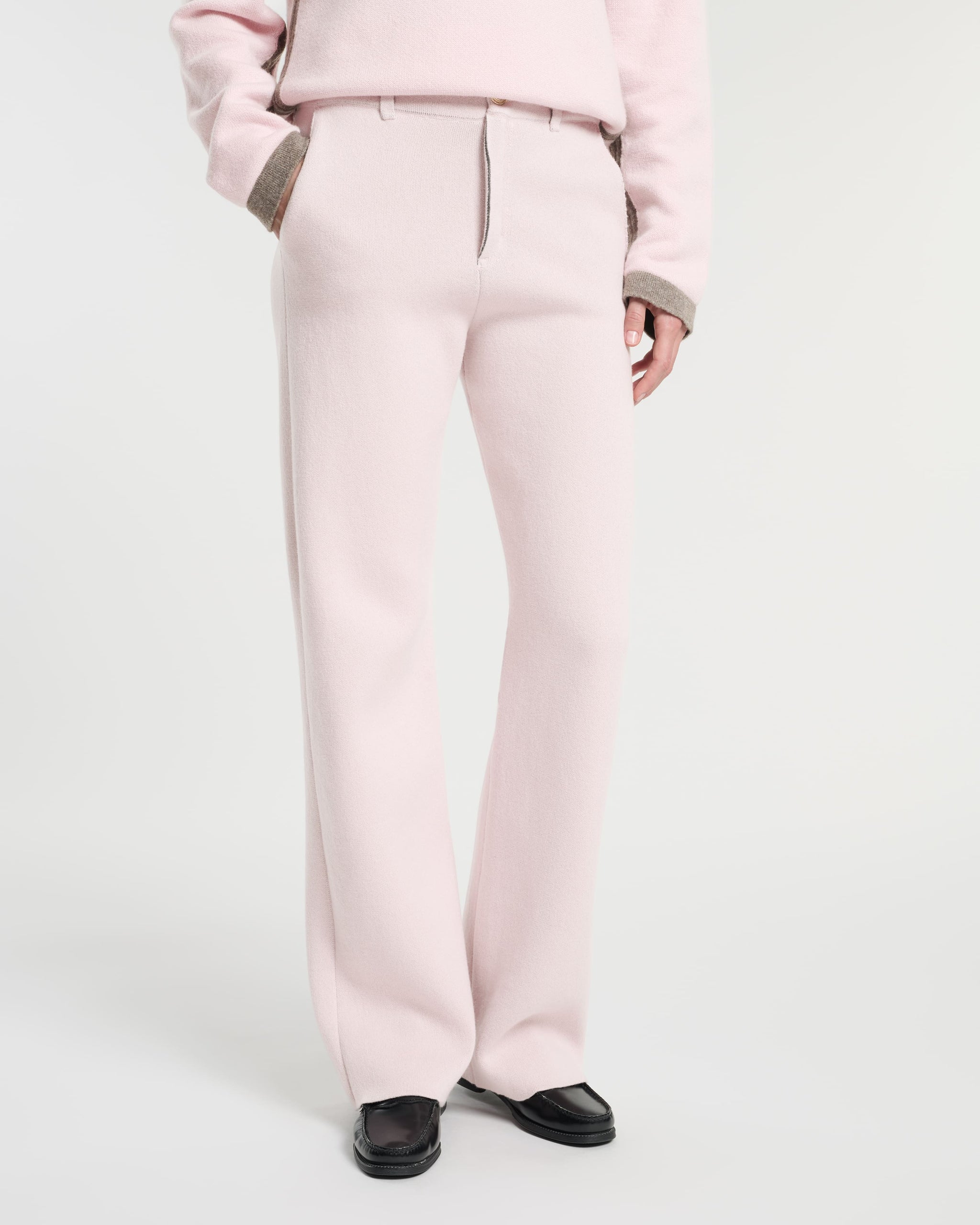 Pantalon épais en cachemire | Barrie - Barrie