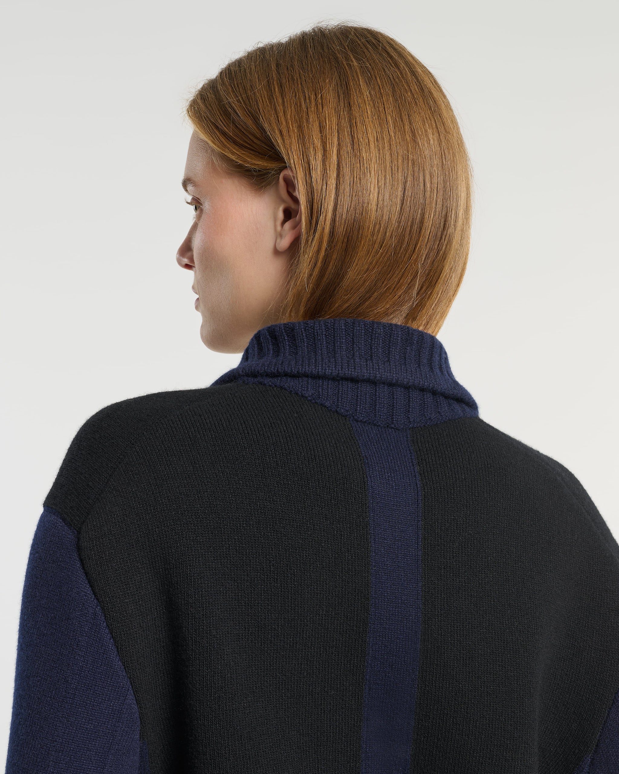 Trompe-l'œil jacket in cashmere and wool | Barrie - Barrie