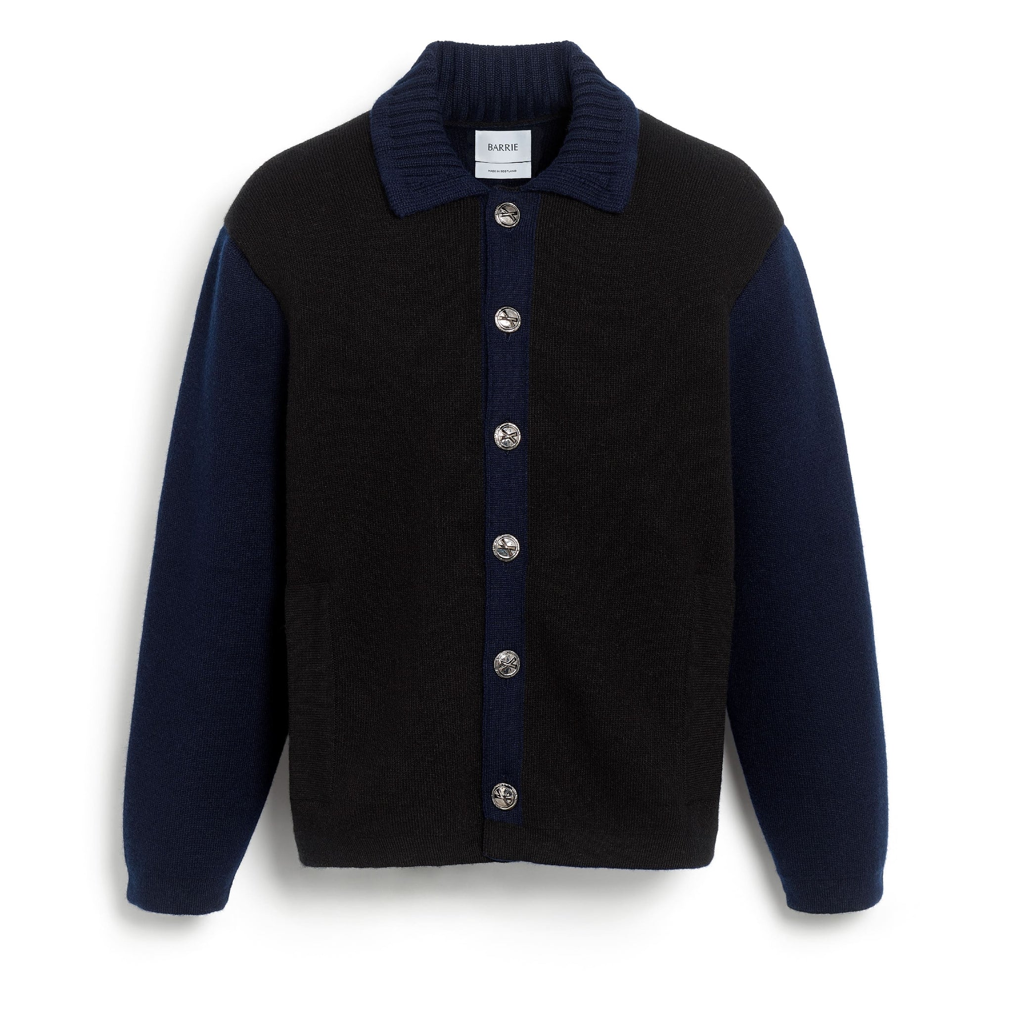 Trompe-l'œil jacket in cashmere and wool | Barrie - Barrie