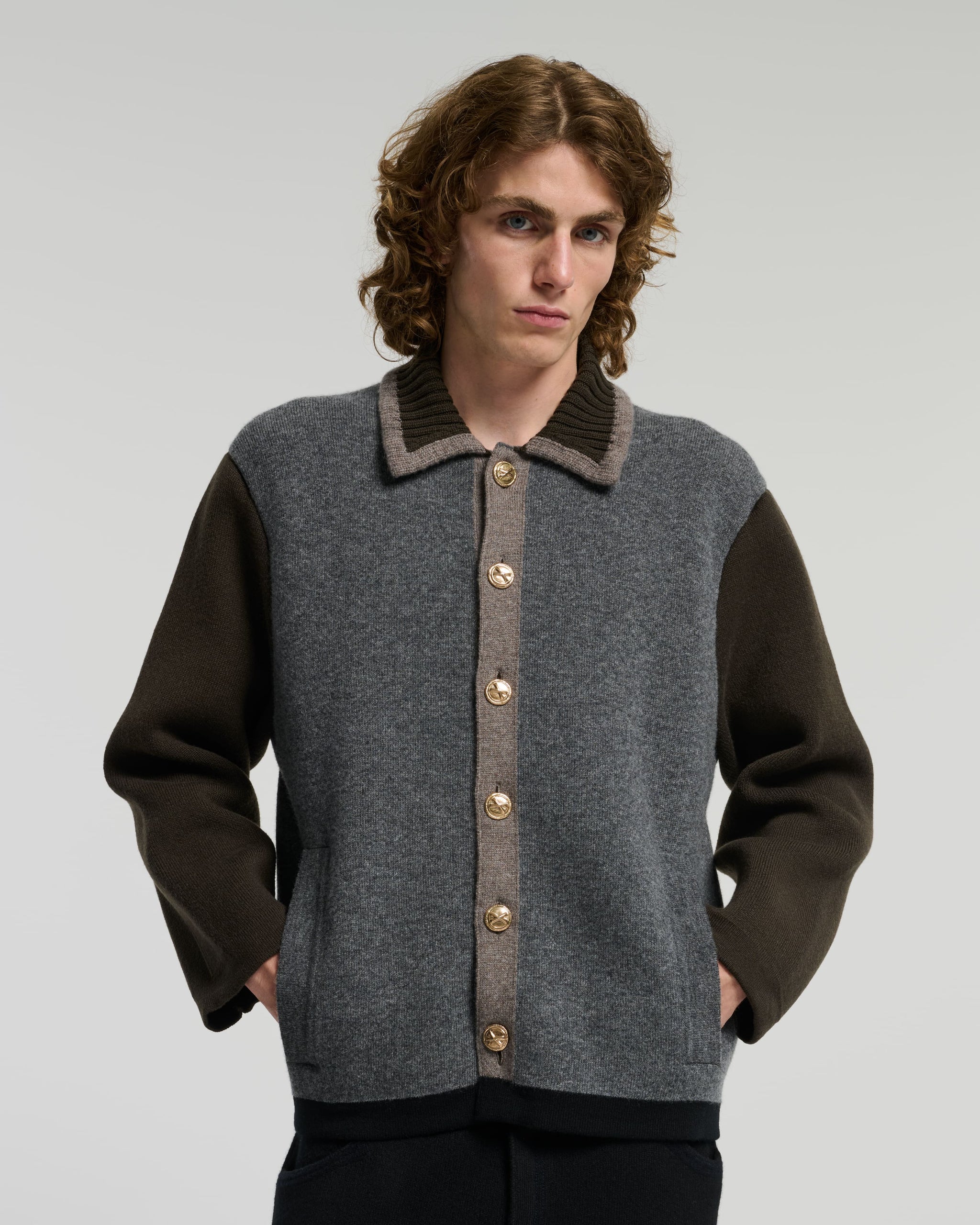 캐시미어 & 울 트롱프뢰유 재킷 | Barrie - Barrie