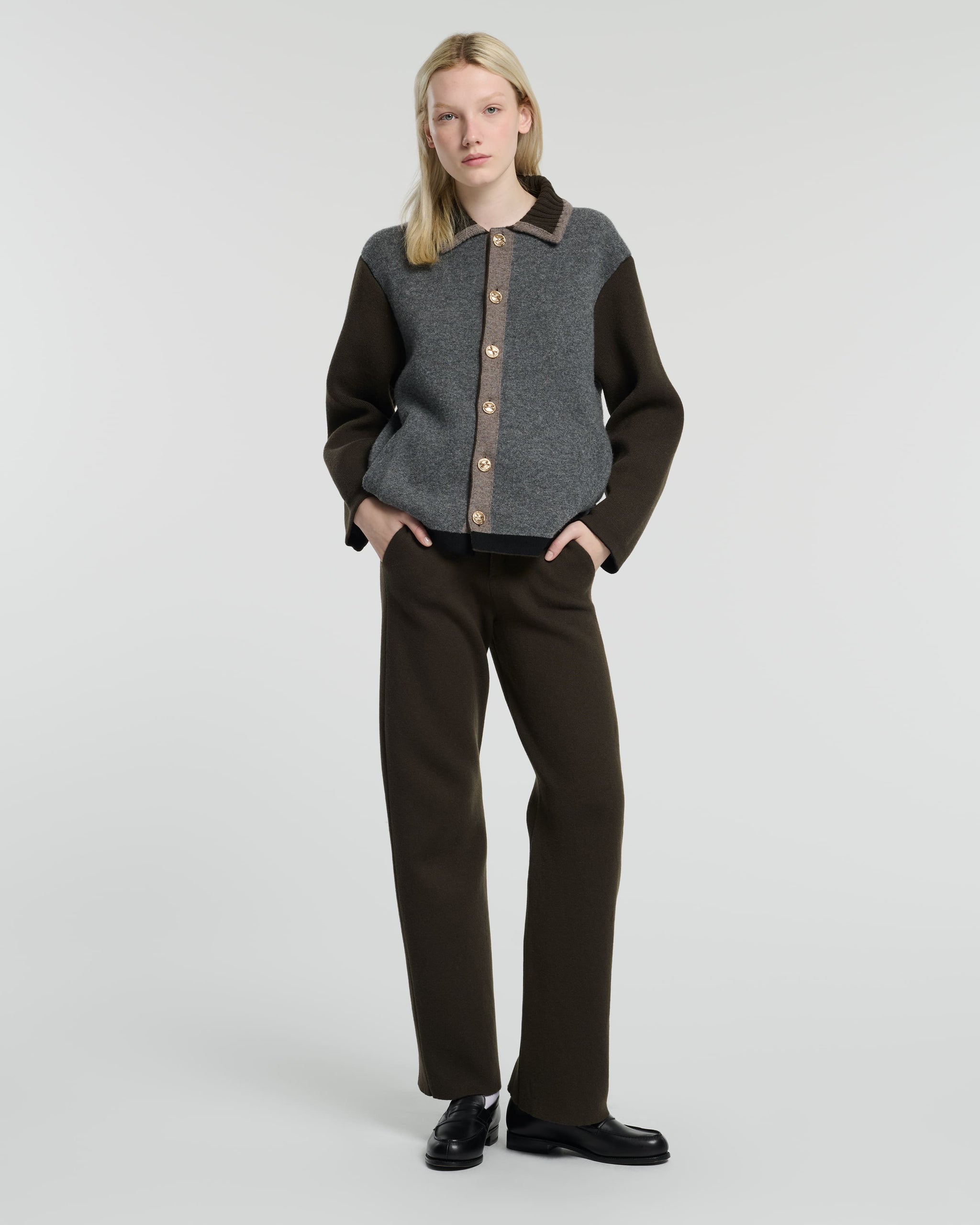 캐시미어 & 울 트롱프뢰유 재킷 | Barrie - Barrie