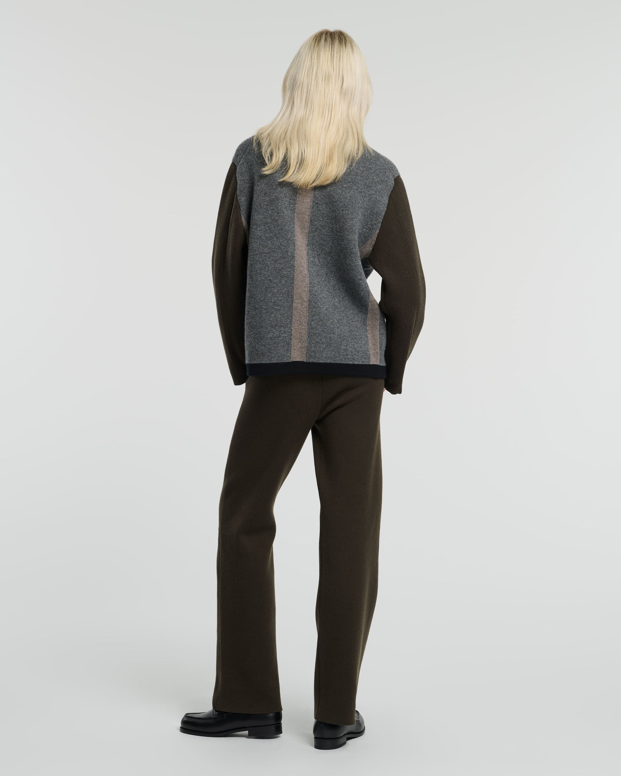 캐시미어 & 울 트롱프뢰유 재킷 | Barrie - Barrie