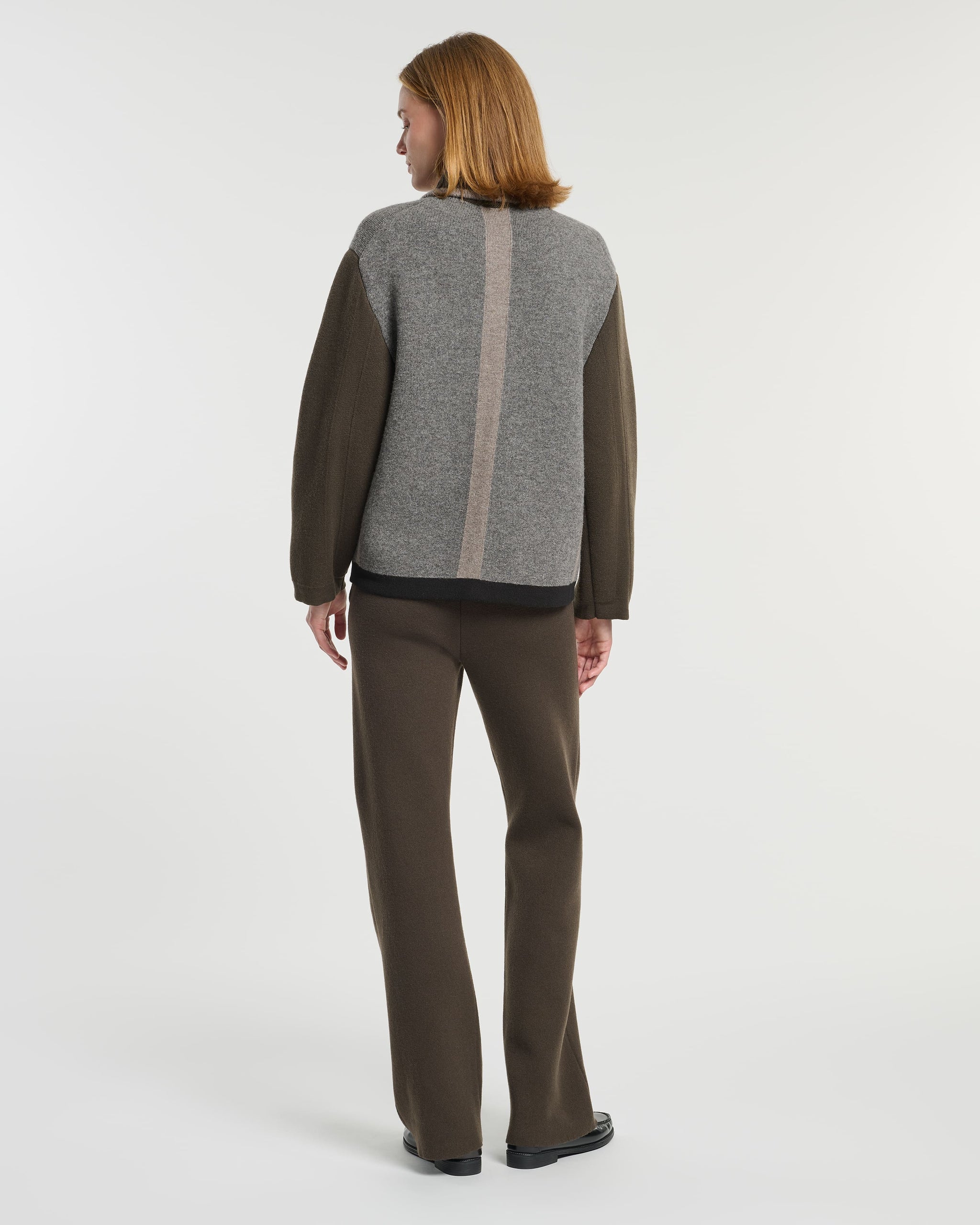 Trompe-l'œil jacket in cashmere and wool | Barrie - Barrie
