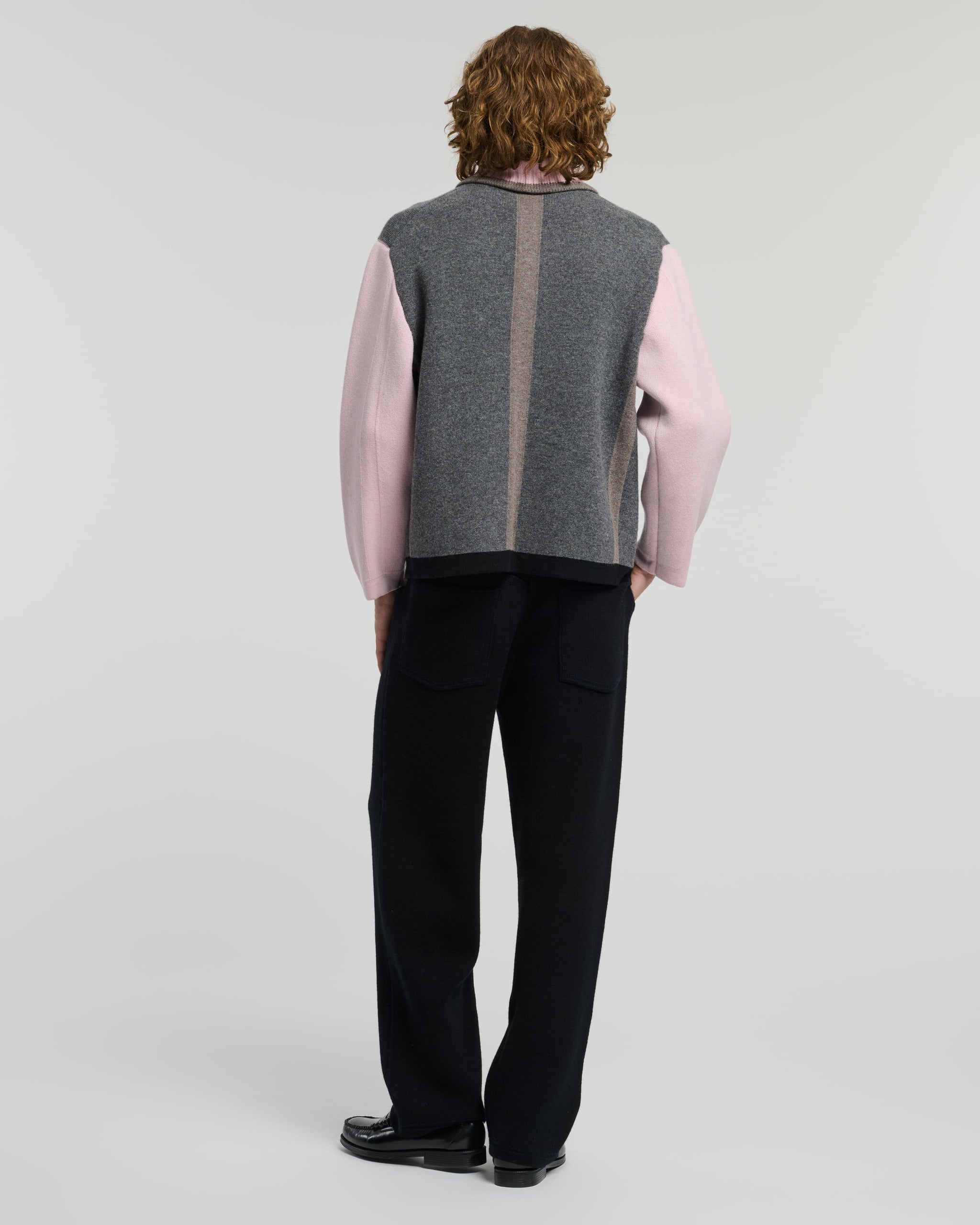 Trompe-l'œil jacket in cashmere and wool | Barrie - Barrie