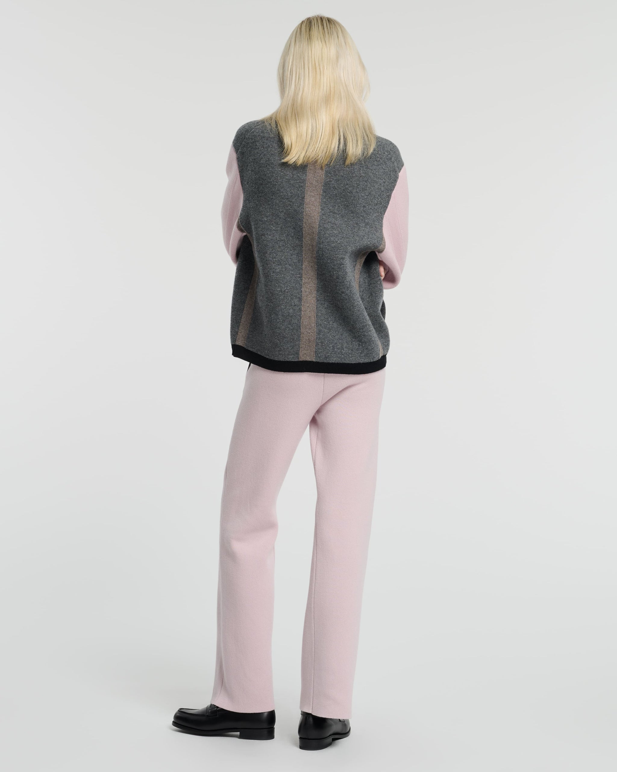 Trompe-l'œil jacket in cashmere and wool | Barrie - Barrie