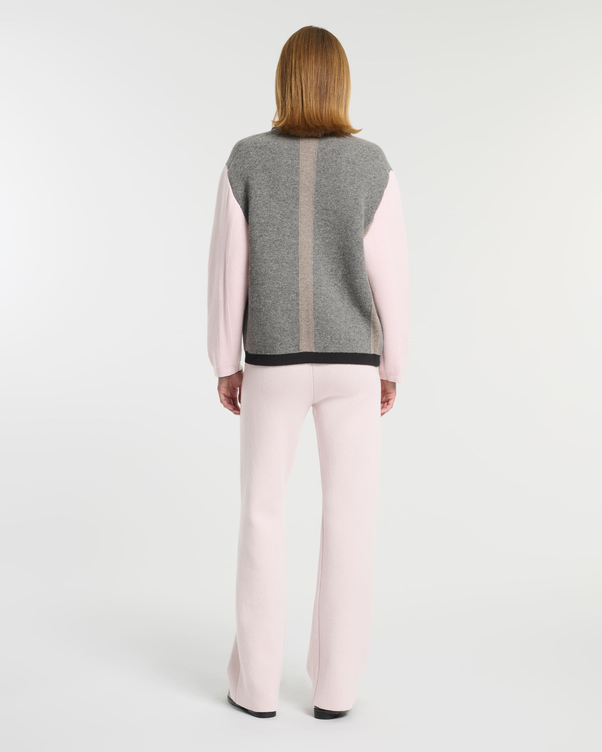 Trompe-l'œil jacket in cashmere and wool | Barrie - Barrie