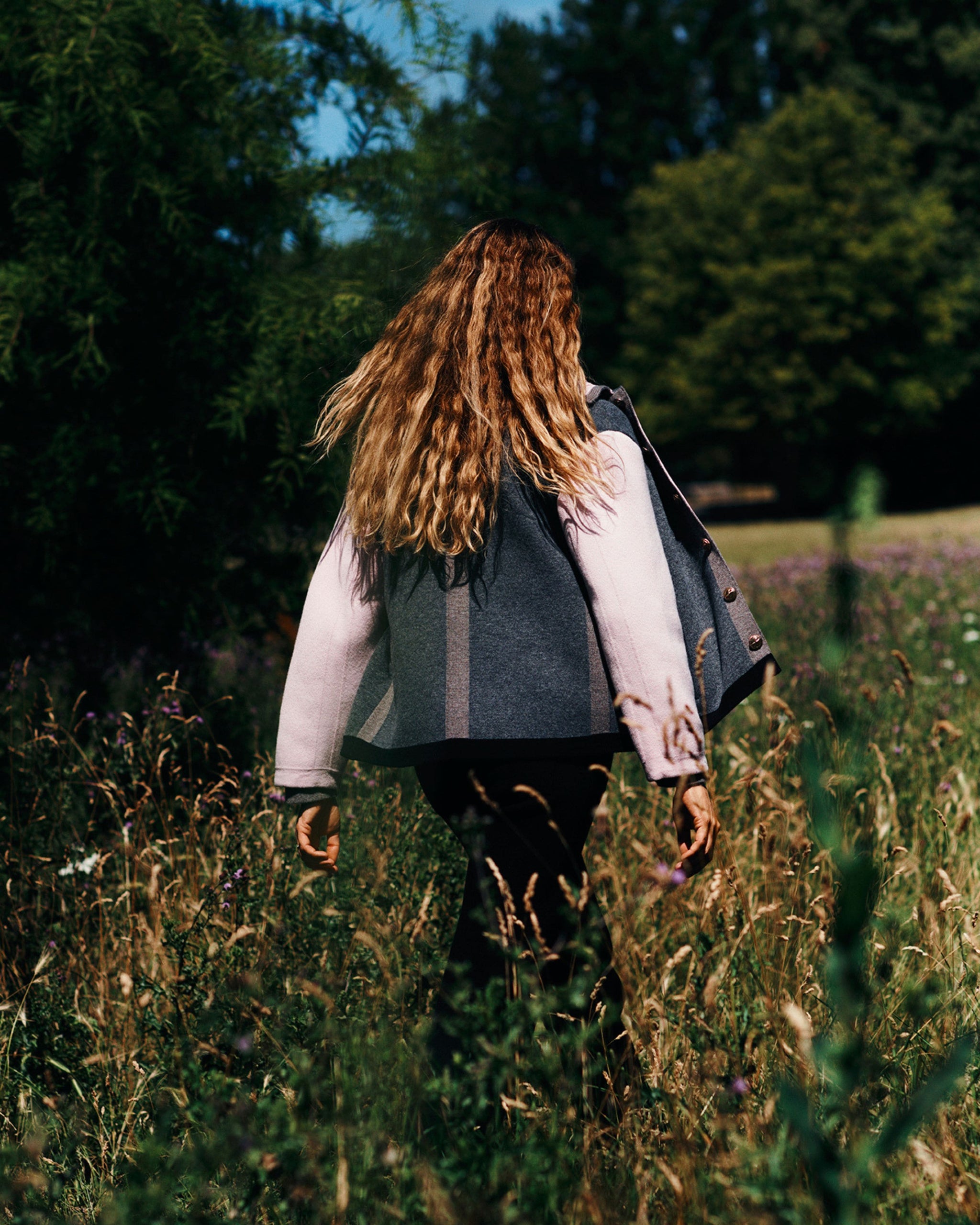 Trompe-l'œil jacket in cashmere and wool | Barrie - Barrie