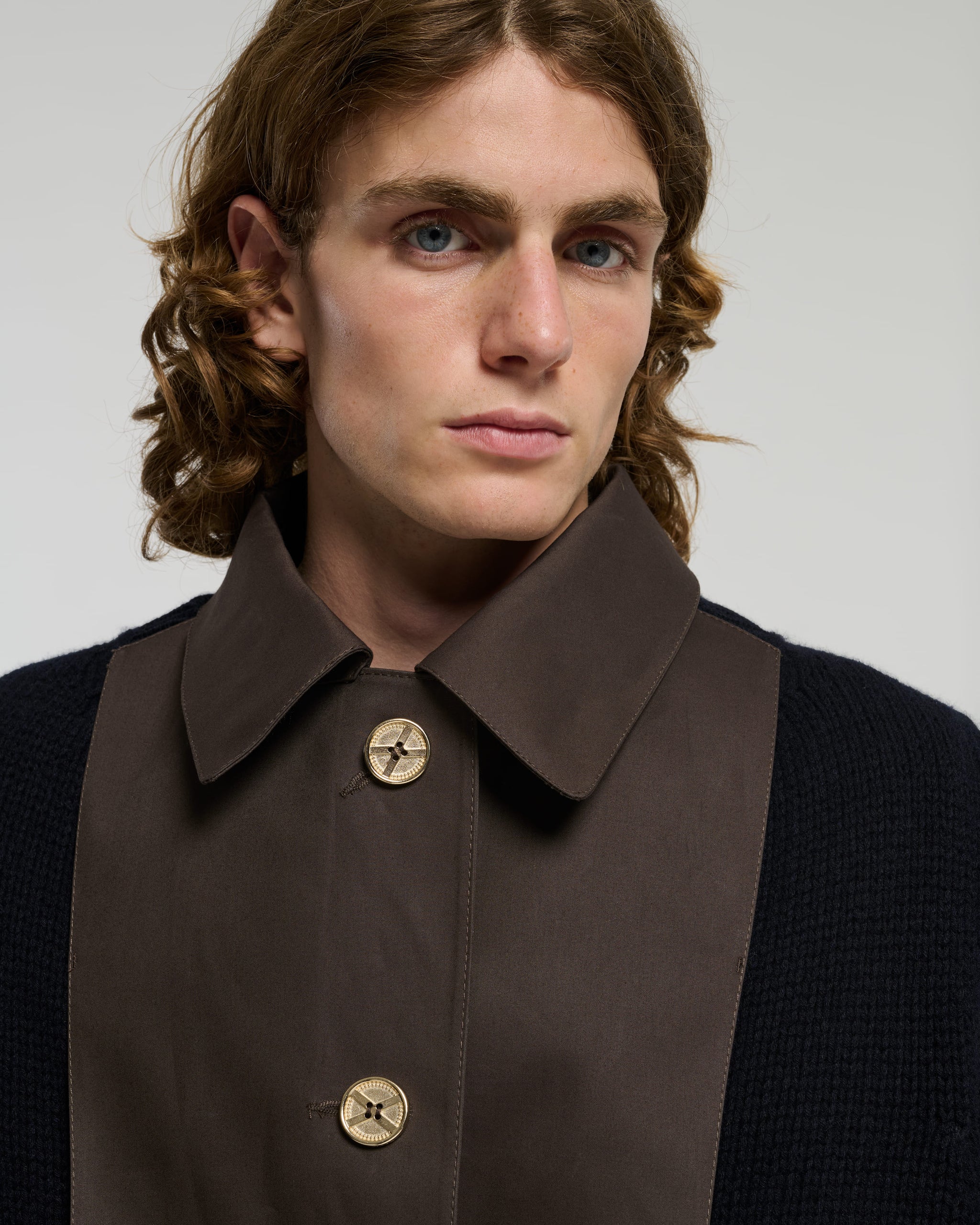 Short raincoat with layered cashmere waistcoat | Barrie - Barrie