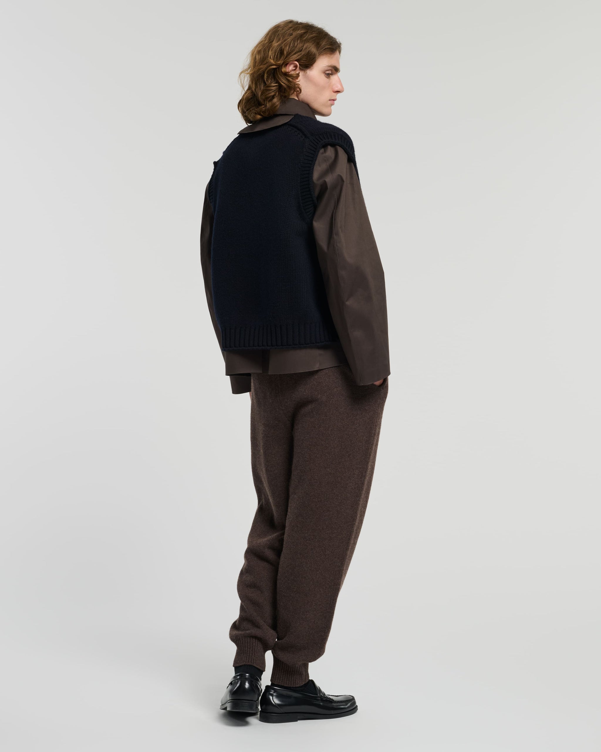 Short raincoat with layered cashmere waistcoat | Barrie - Barrie