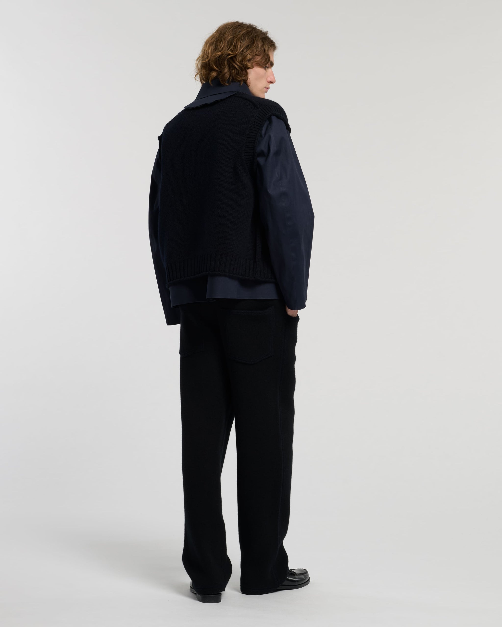 Short raincoat with layered cashmere waistcoat | Barrie - Barrie