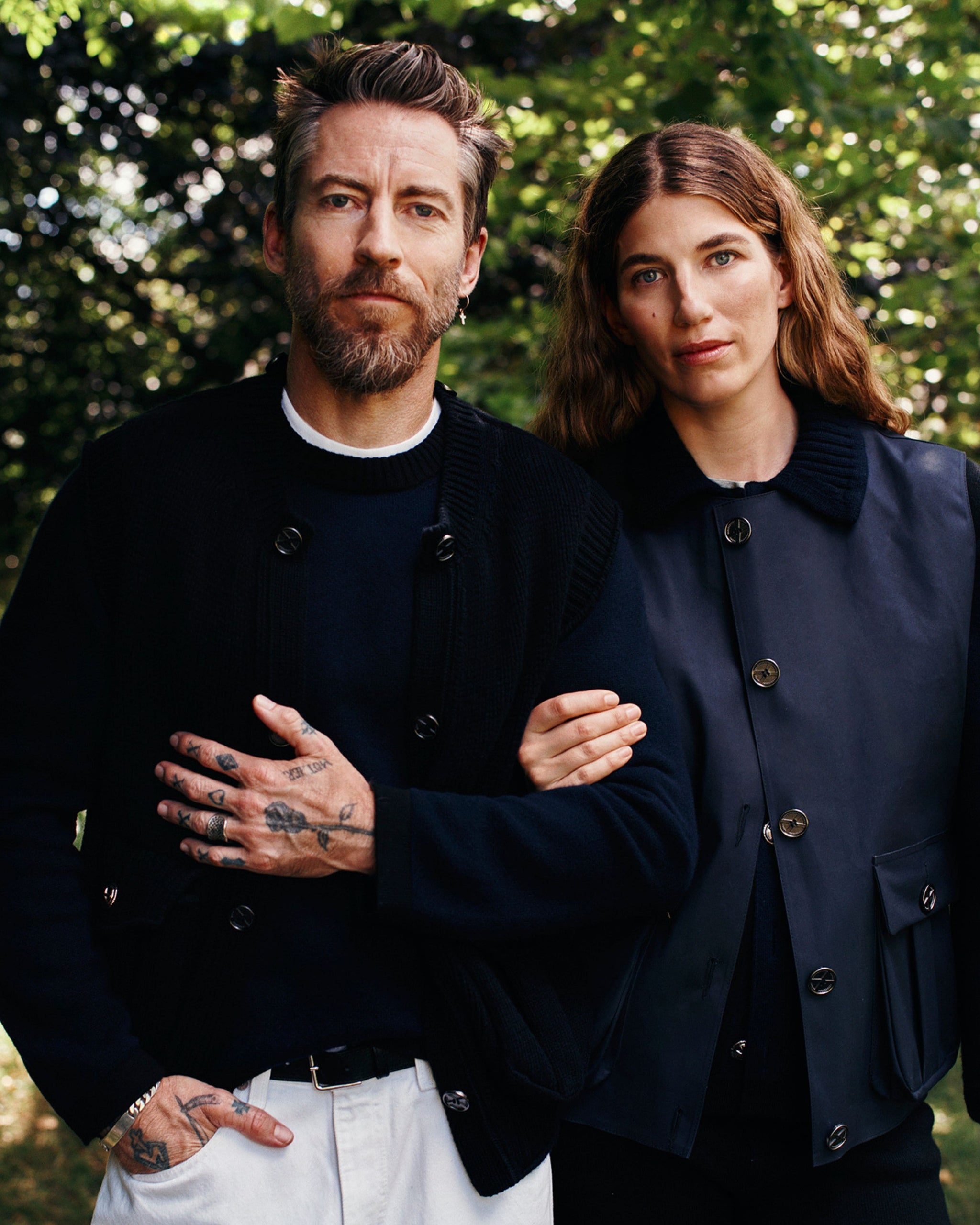 Short raincoat with layered cashmere waistcoat | Barrie - Barrie