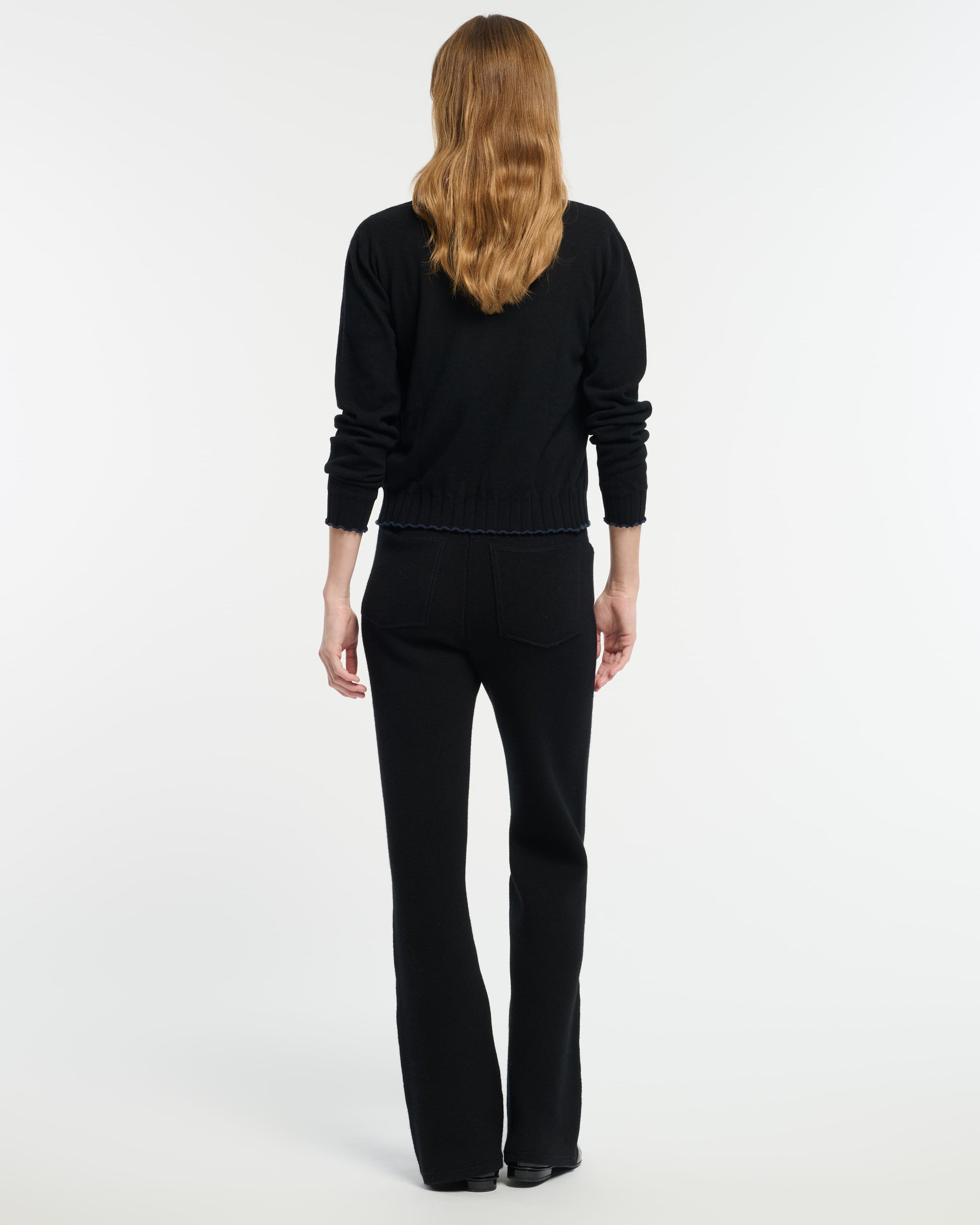 Cardigan léger en cachemire et coton à détails côtelés | Barrie - Barrie