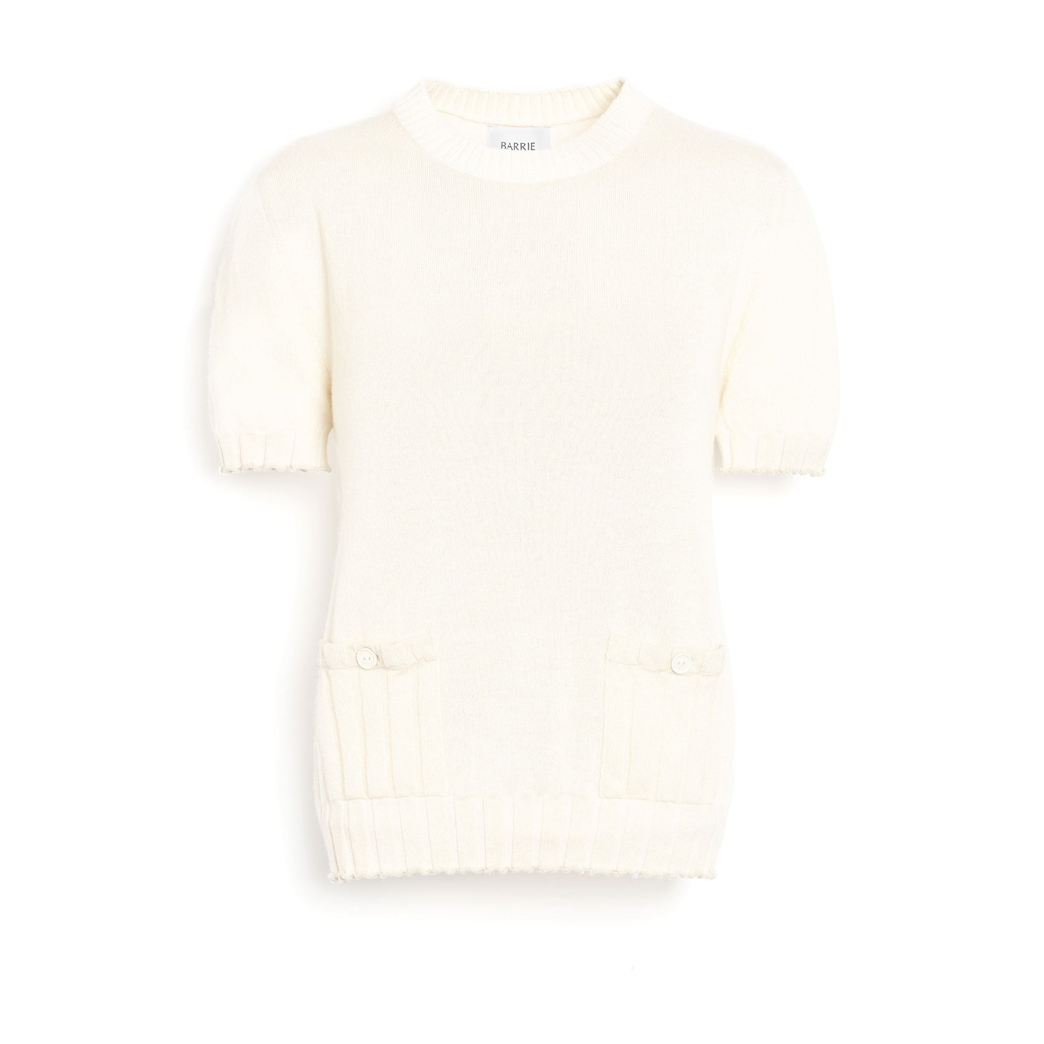 Top léger en cachemire et coton à détails côtelés - Barrie