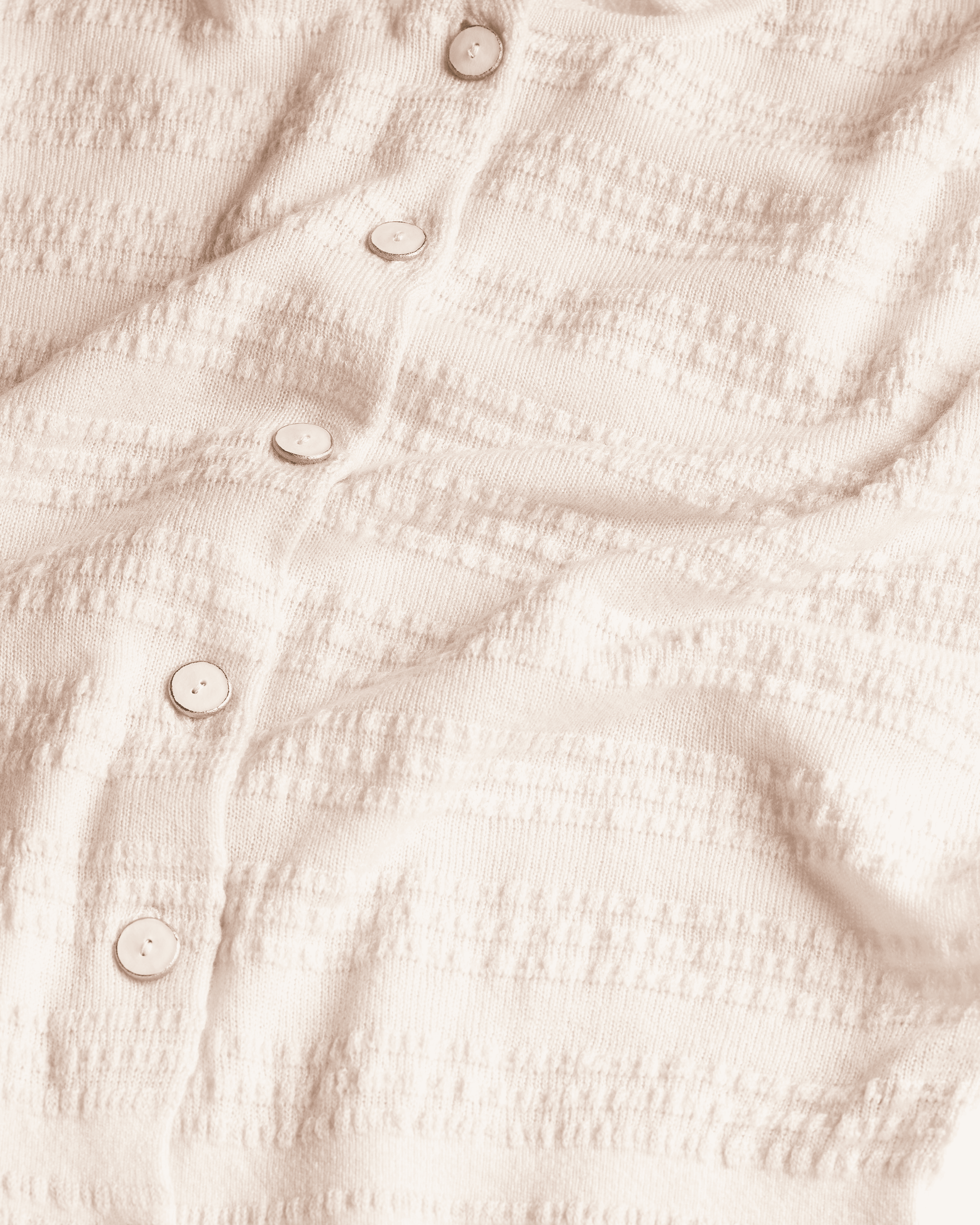 Striped cardigan in embossed knit | Barrie - Barrie