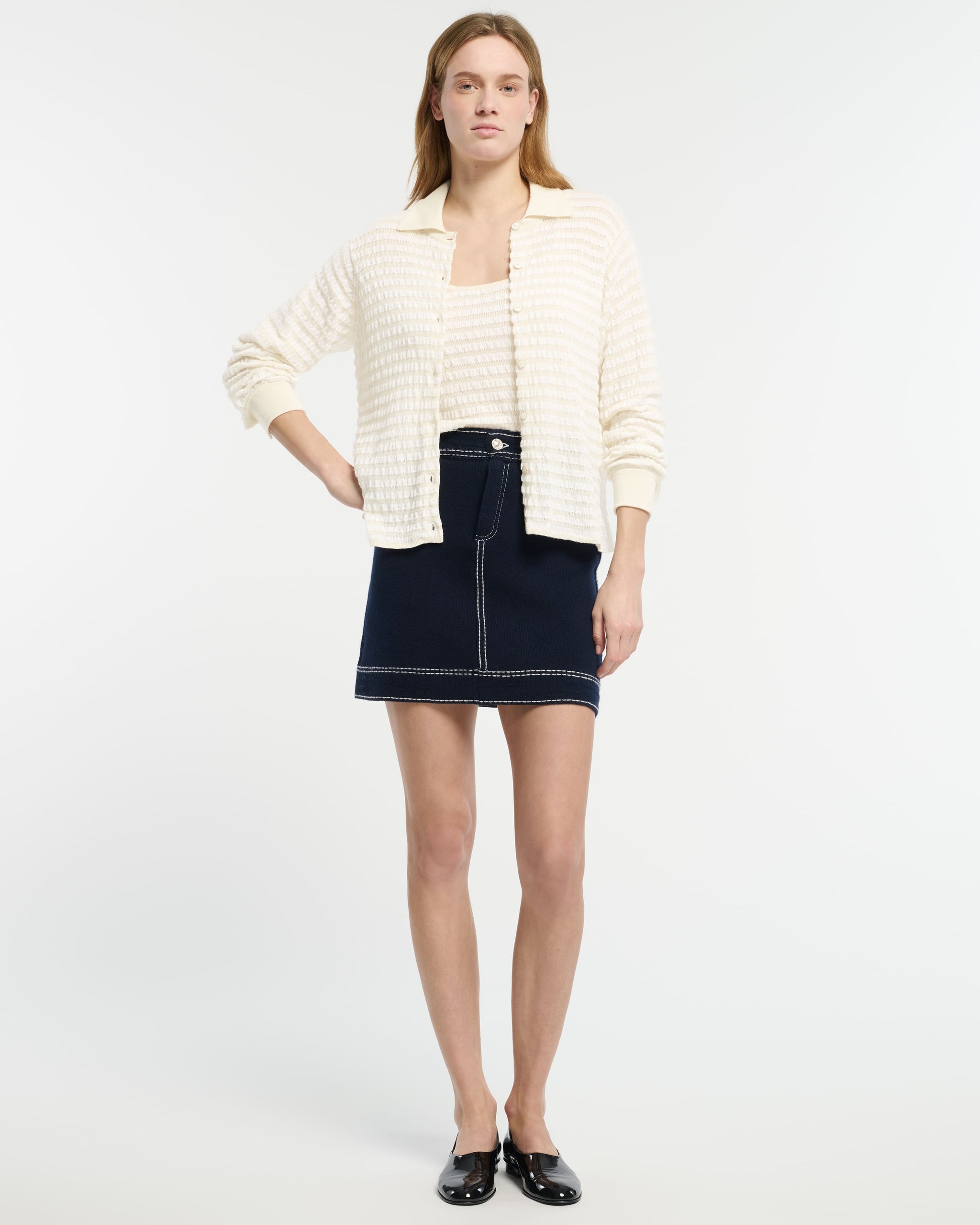 Chemise en maille gaufrée | Barrie - Barrie