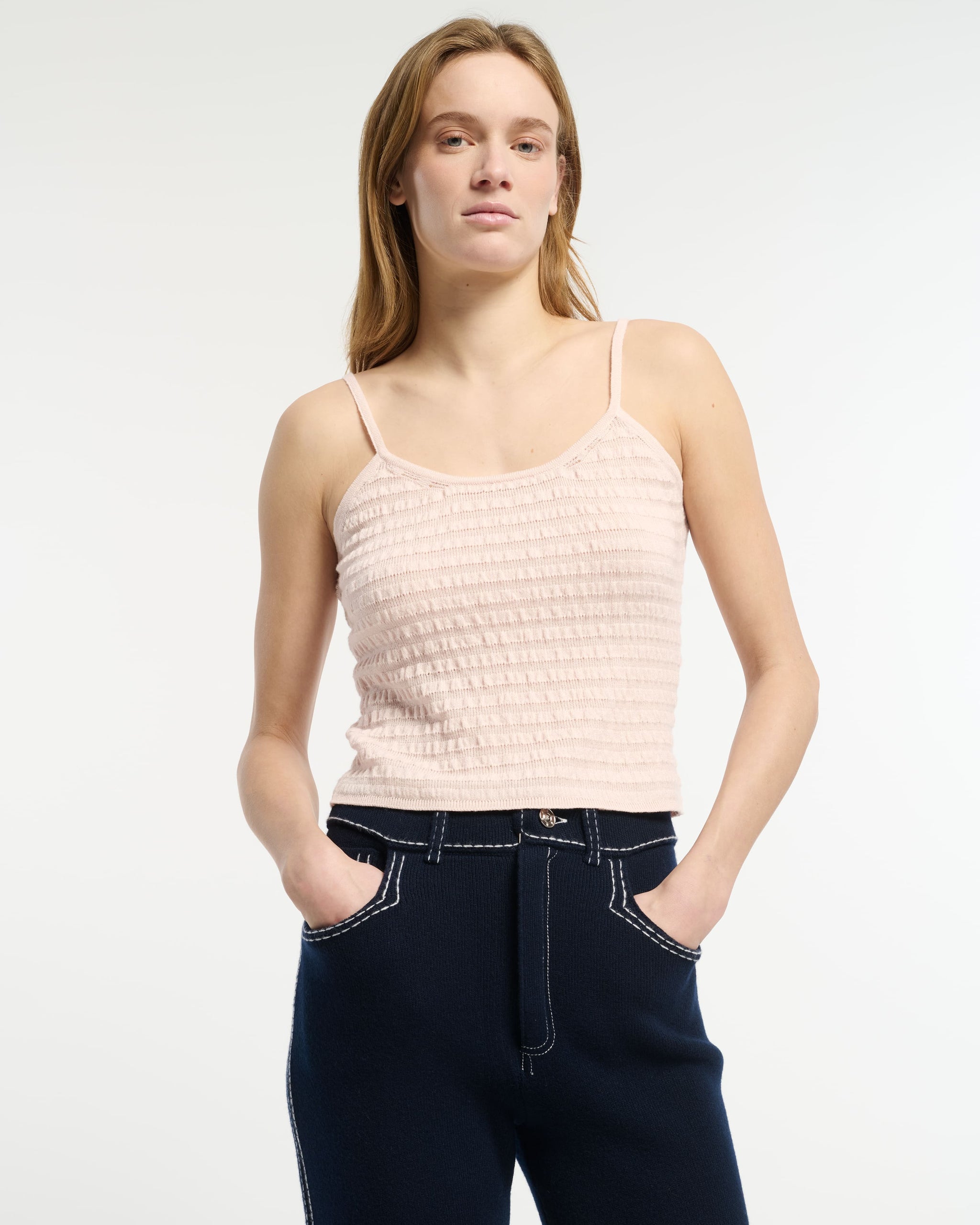 Top in embossed knit | Barrie - Barrie