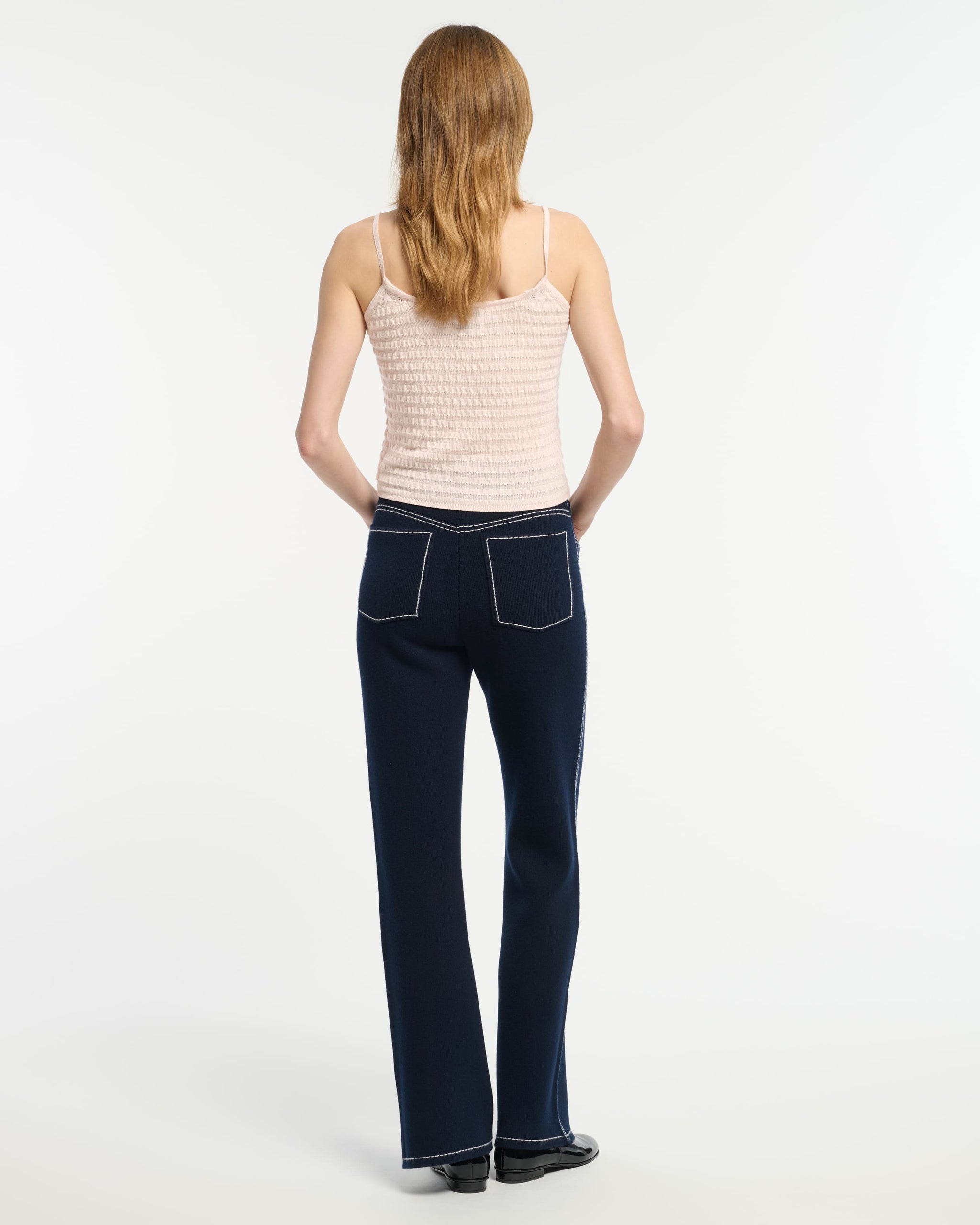 Top in embossed knit | Barrie - Barrie