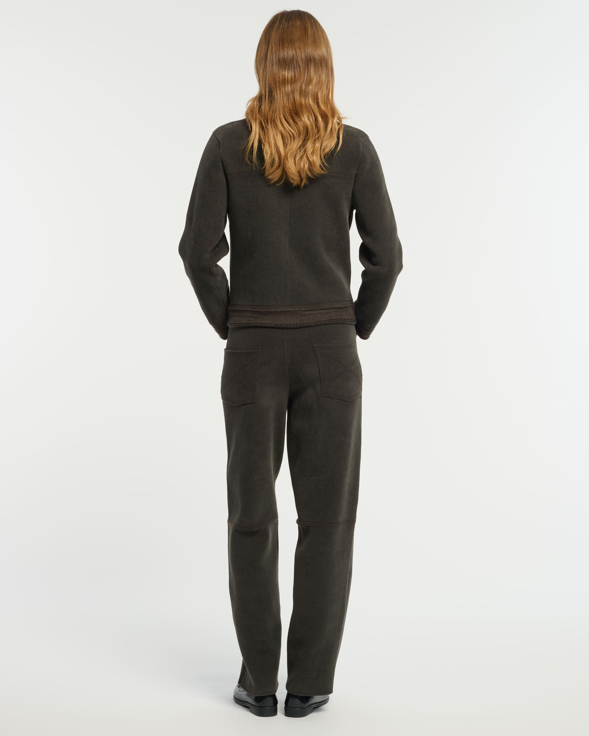 Veste Denim effet suède en cachemire et coton | Barrie - Barrie