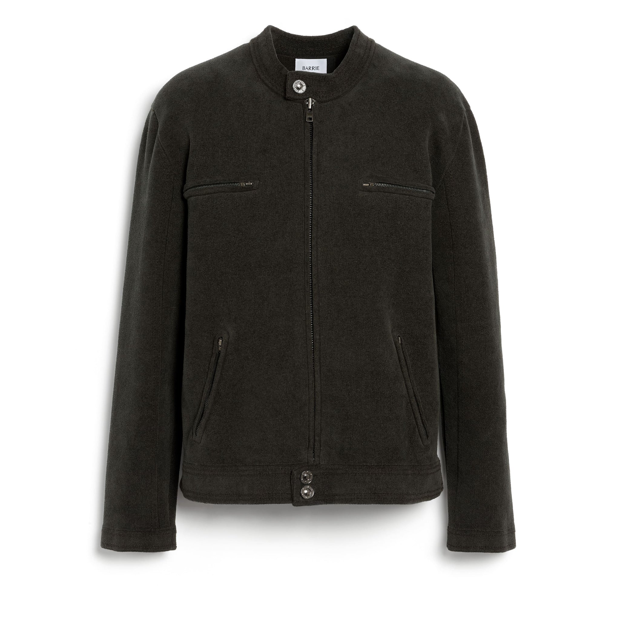 Blouson en cachemire et coton effet suède | Barrie - Barrie