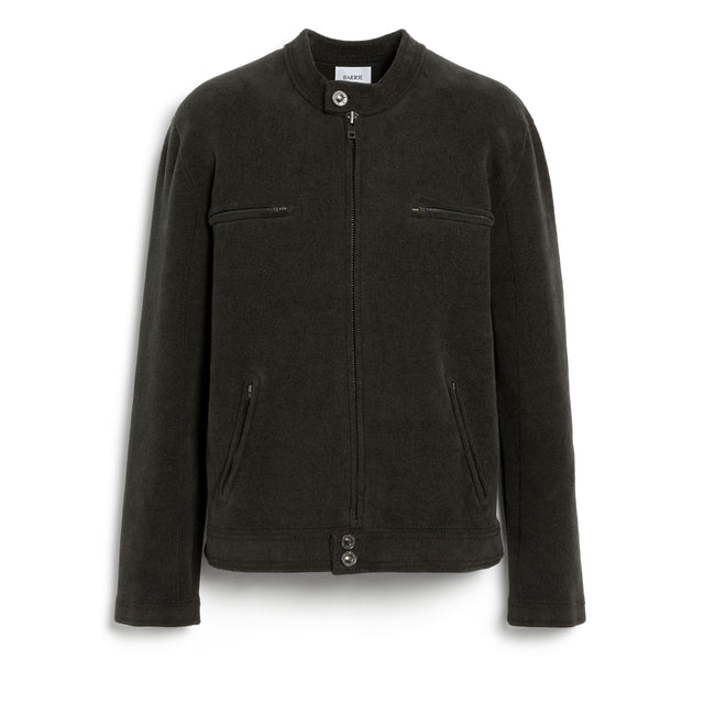 Blouson en cachemire et coton effet suède | Barrie - Barrie