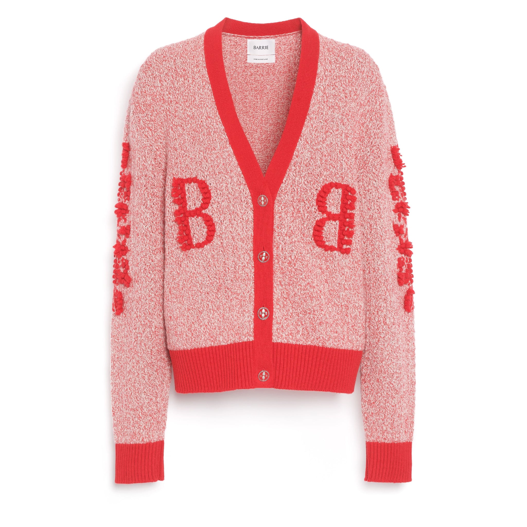Cardigan en dentelle cachemire avec logo B - Barrie