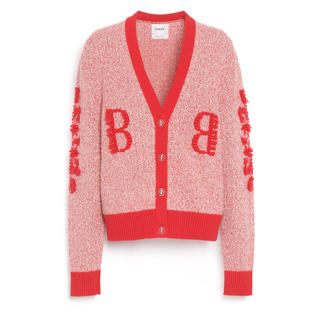 Cardigan en dentelle cachemire avec logo B | Barrie - Barrie