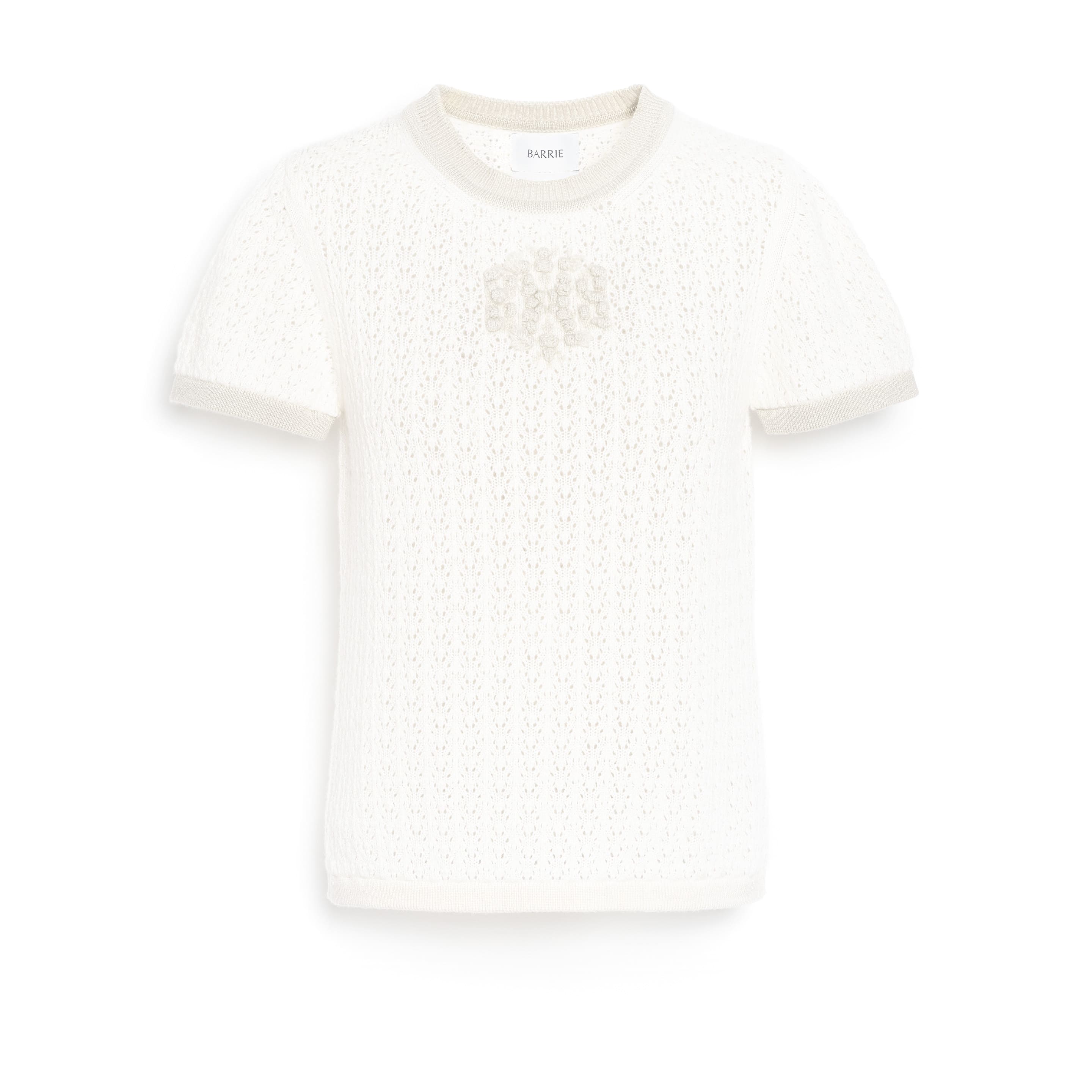 Top en dentelle cachemire logo B