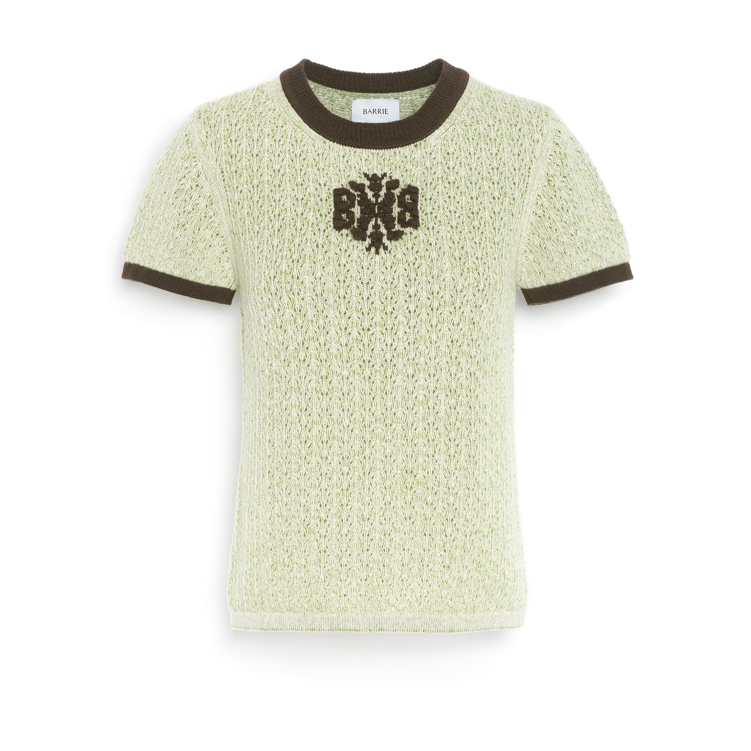 Top en dentelle cachemire logo B