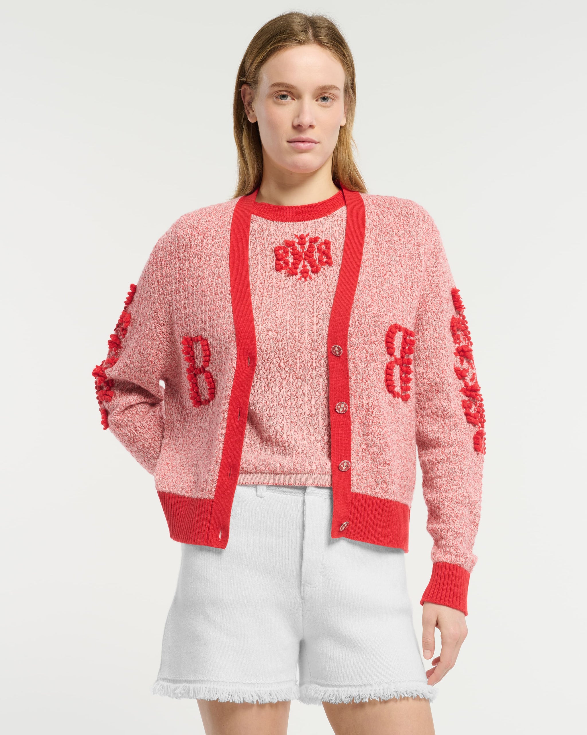 Top en dentelle cachemire logo B | Barrie - Barrie