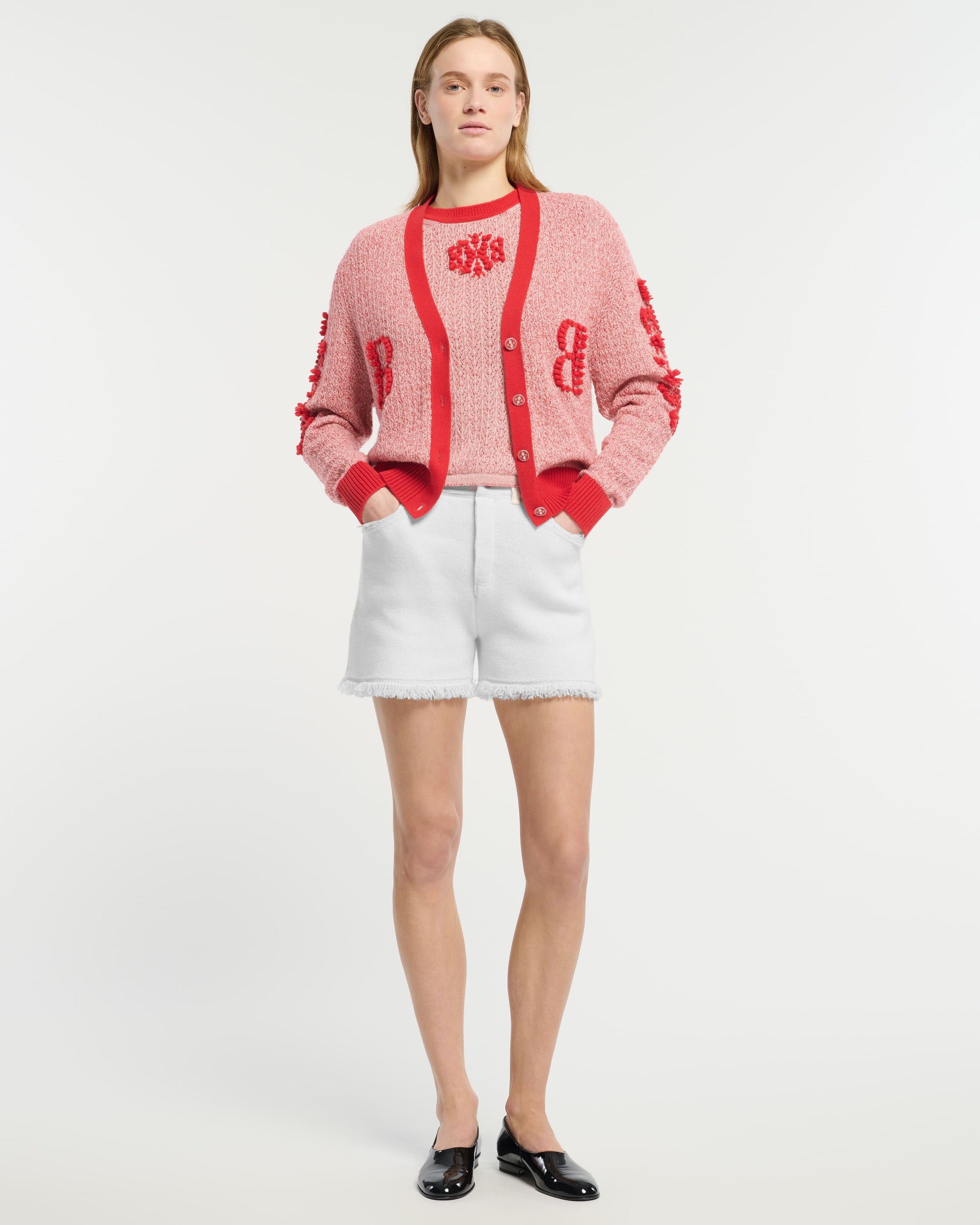 Top en dentelle cachemire logo B | Barrie - Barrie