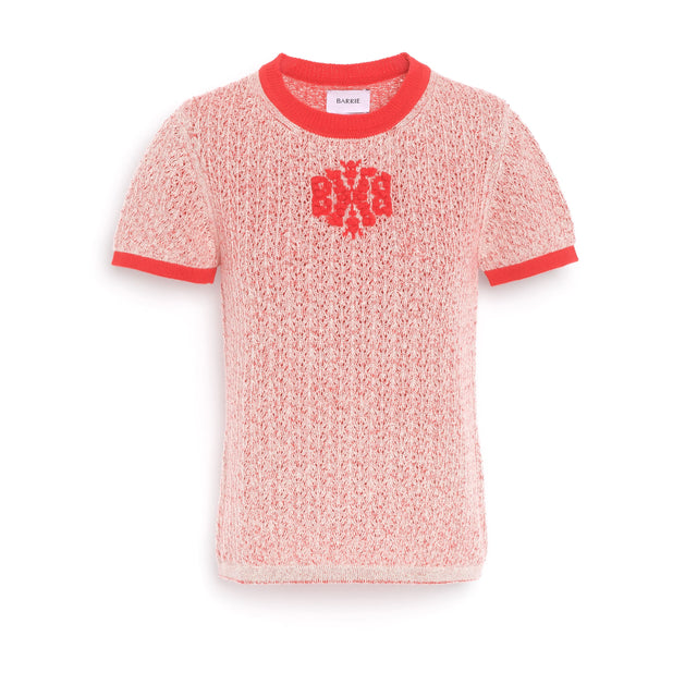 Top en dentelle cachemire logo B | Barrie - Barrie