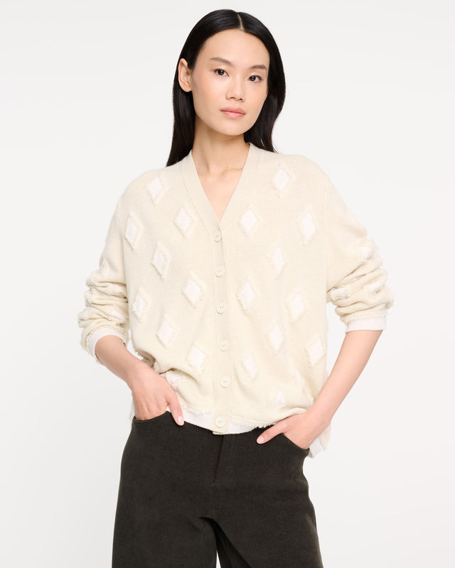Cardigan en cachemire à motif argyle | Barrie - Barrie