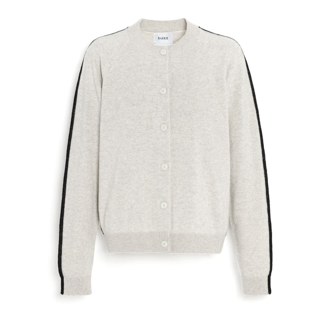 Cashmere cardigan with graphic line | Barrie - Barrie