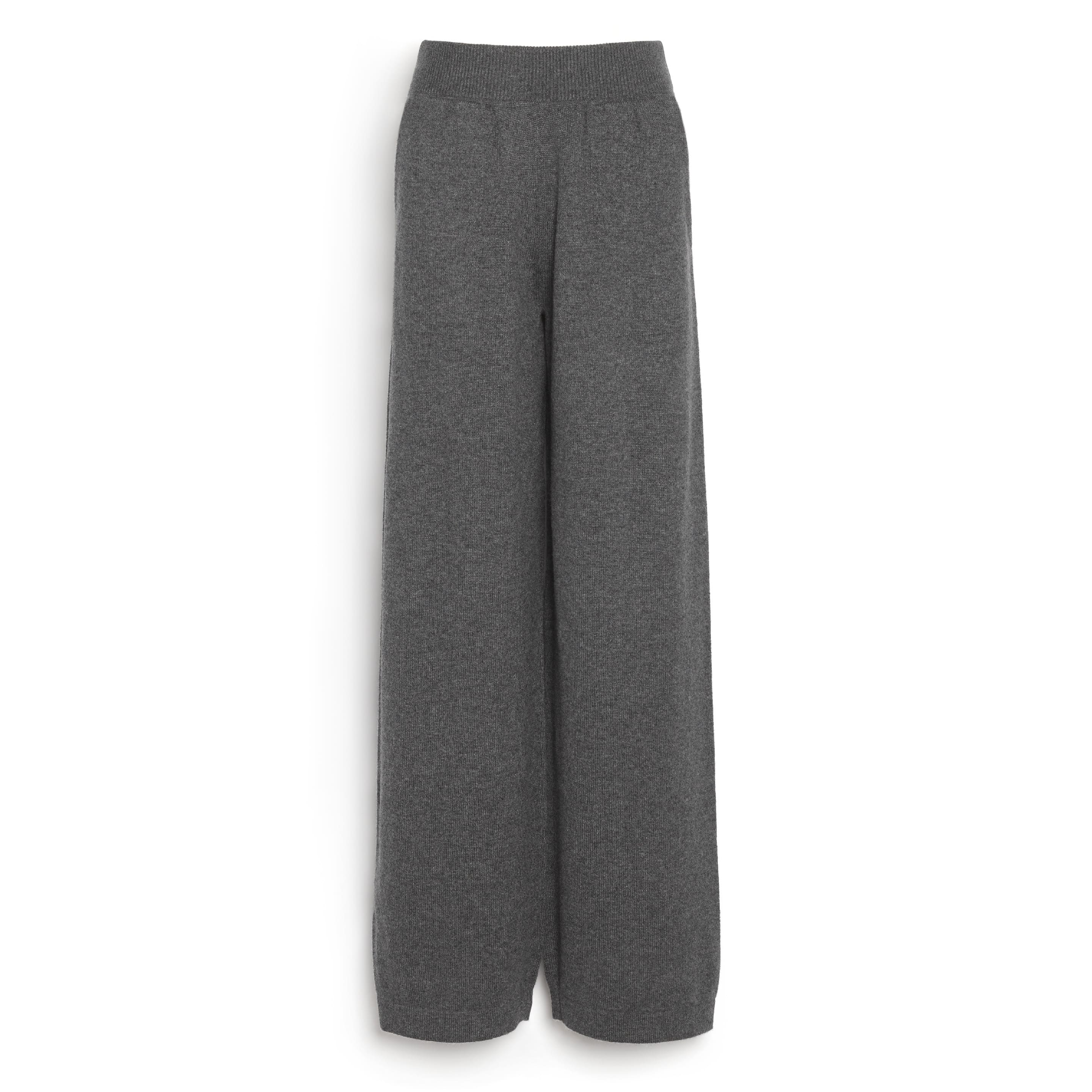 Straight-cut cashmere trousers
