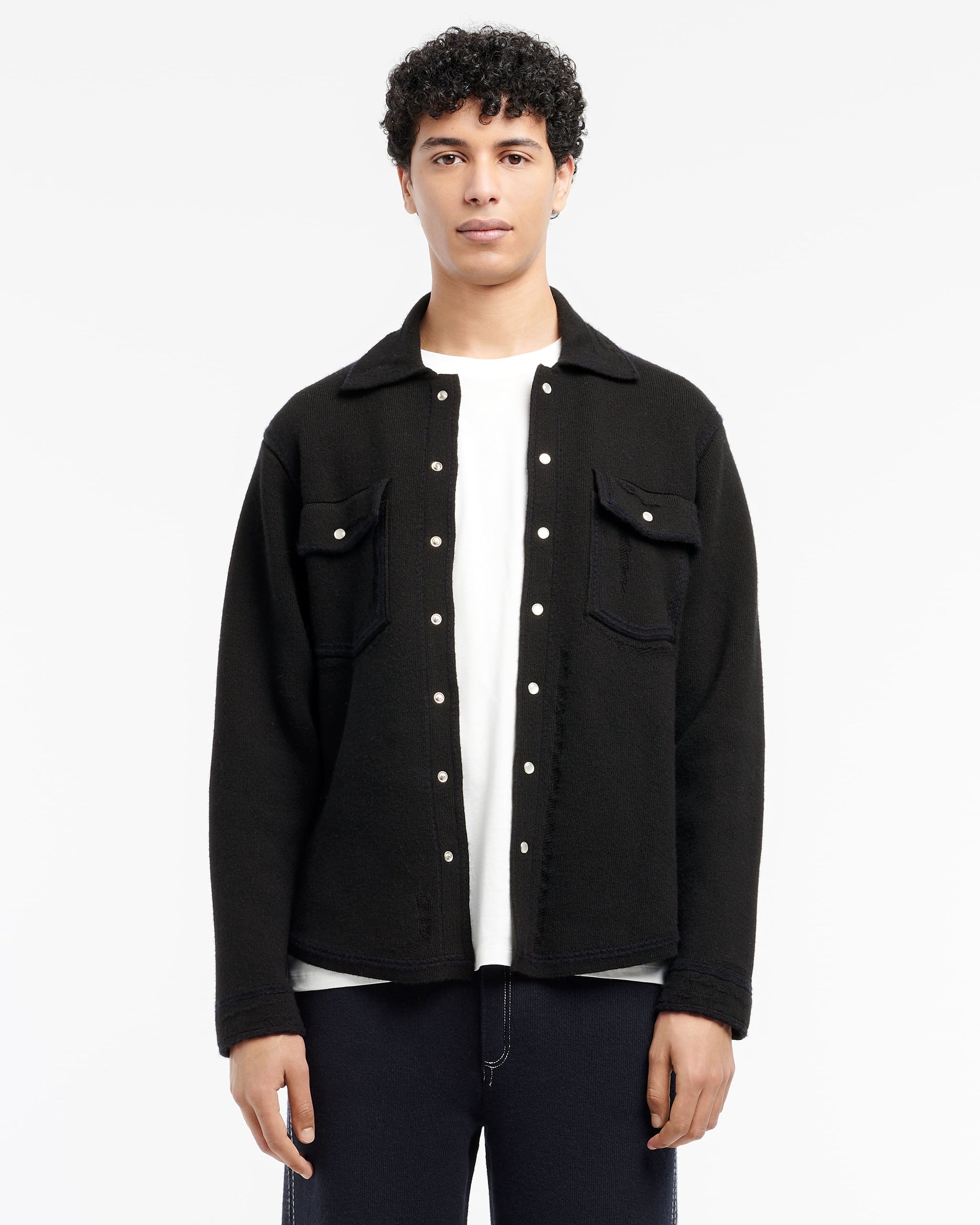 Surchemise Denim en cachemire et coton | Barrie - Barrie