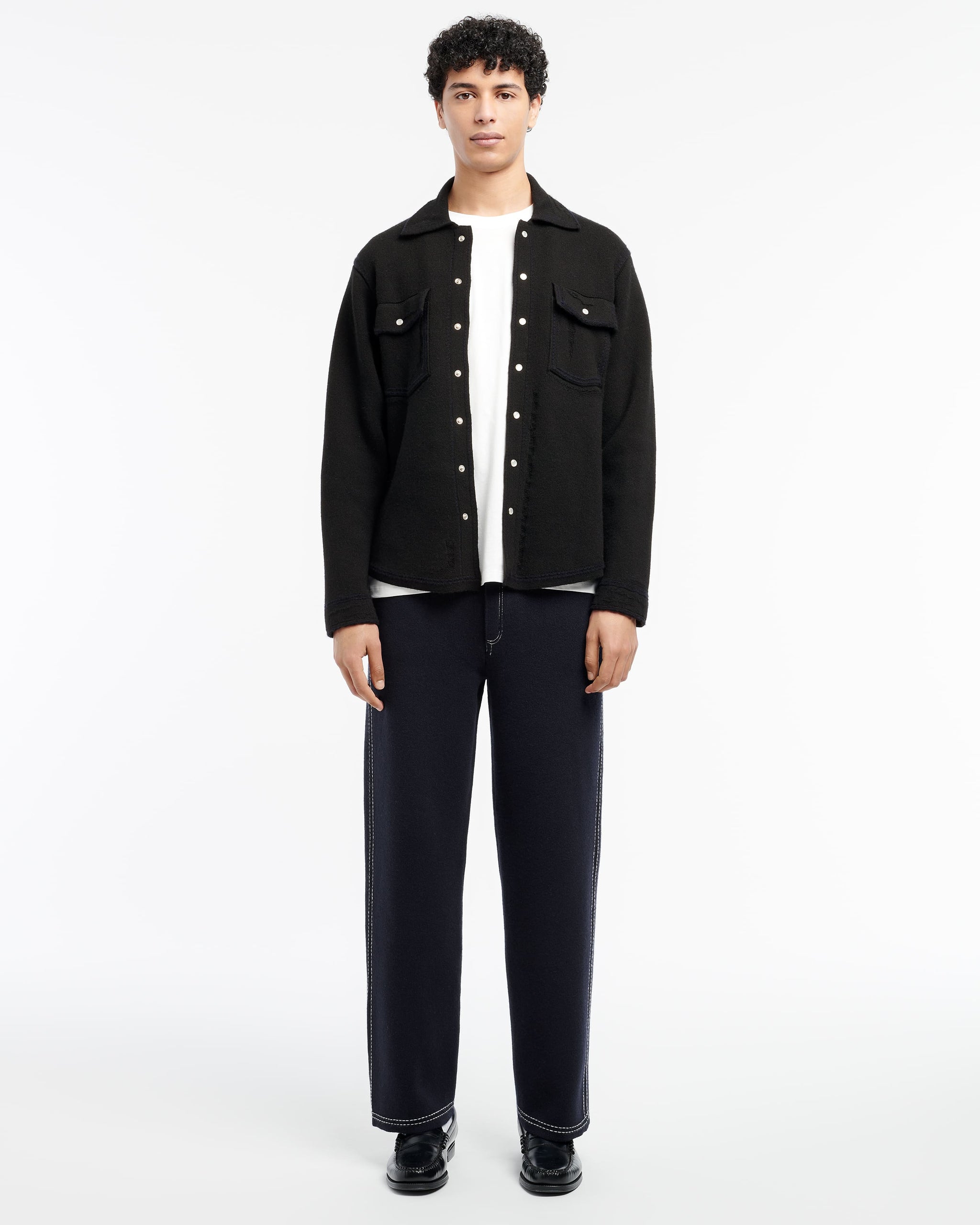 Surchemise Denim en cachemire et coton | Barrie - Barrie