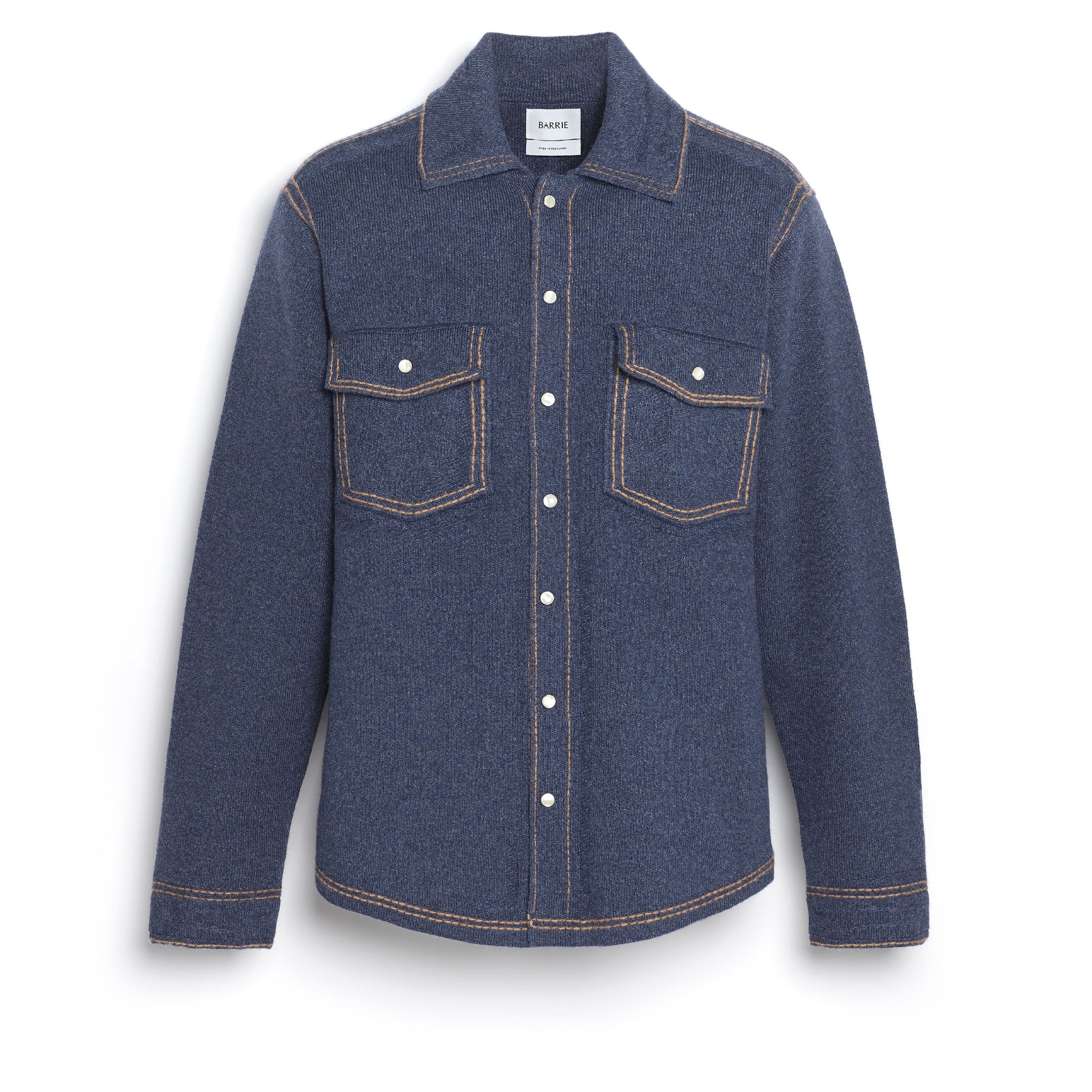Cashmere and cotton Denim overshirt | Barrie - Barrie