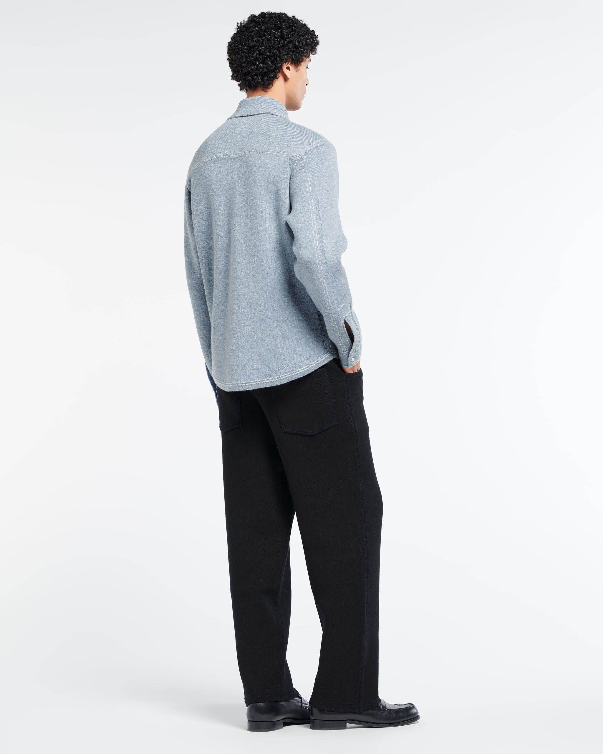 Cashmere and cotton Denim overshirt | Barrie - Barrie