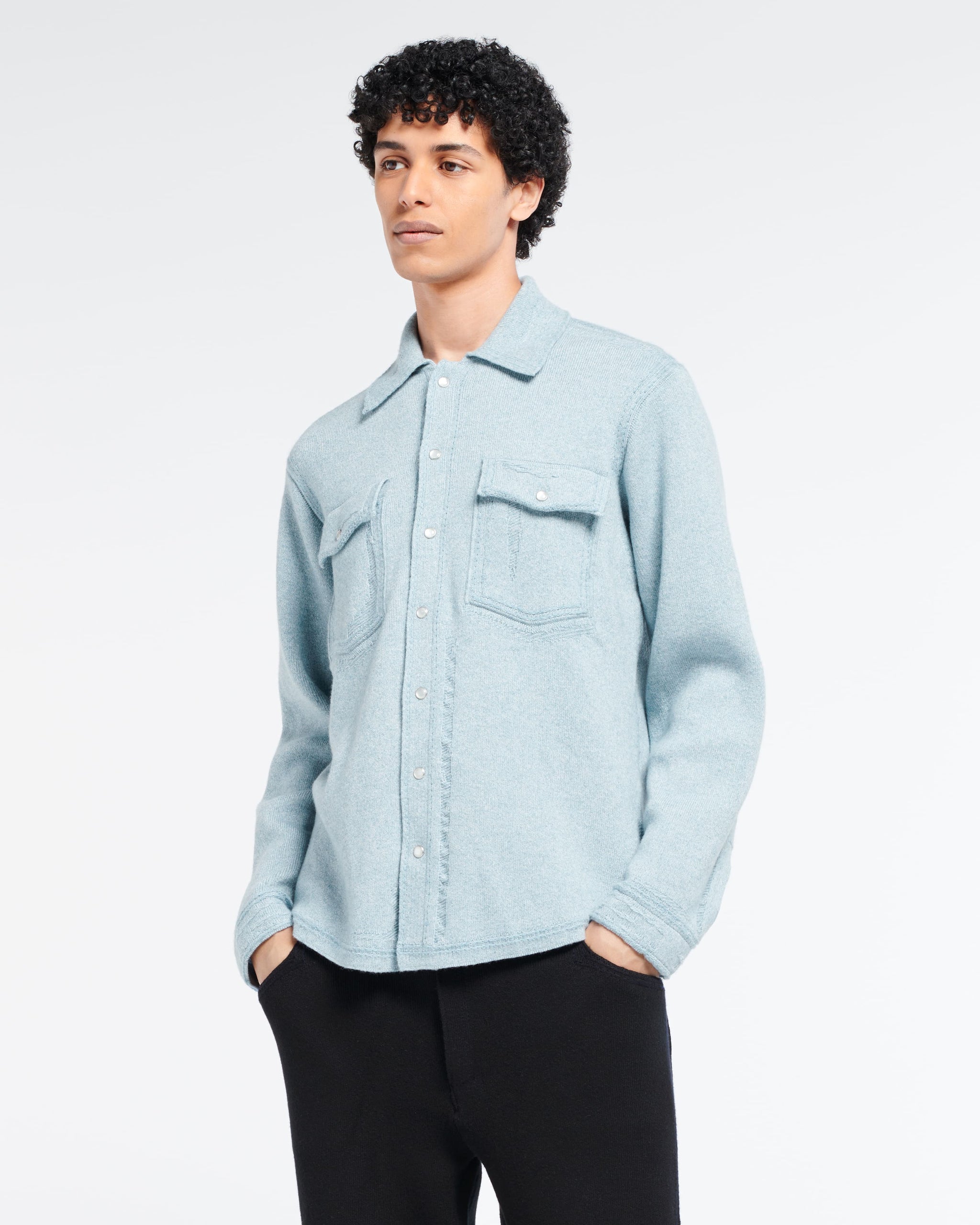 Surchemise Denim en cachemire et coton | Barrie - Barrie