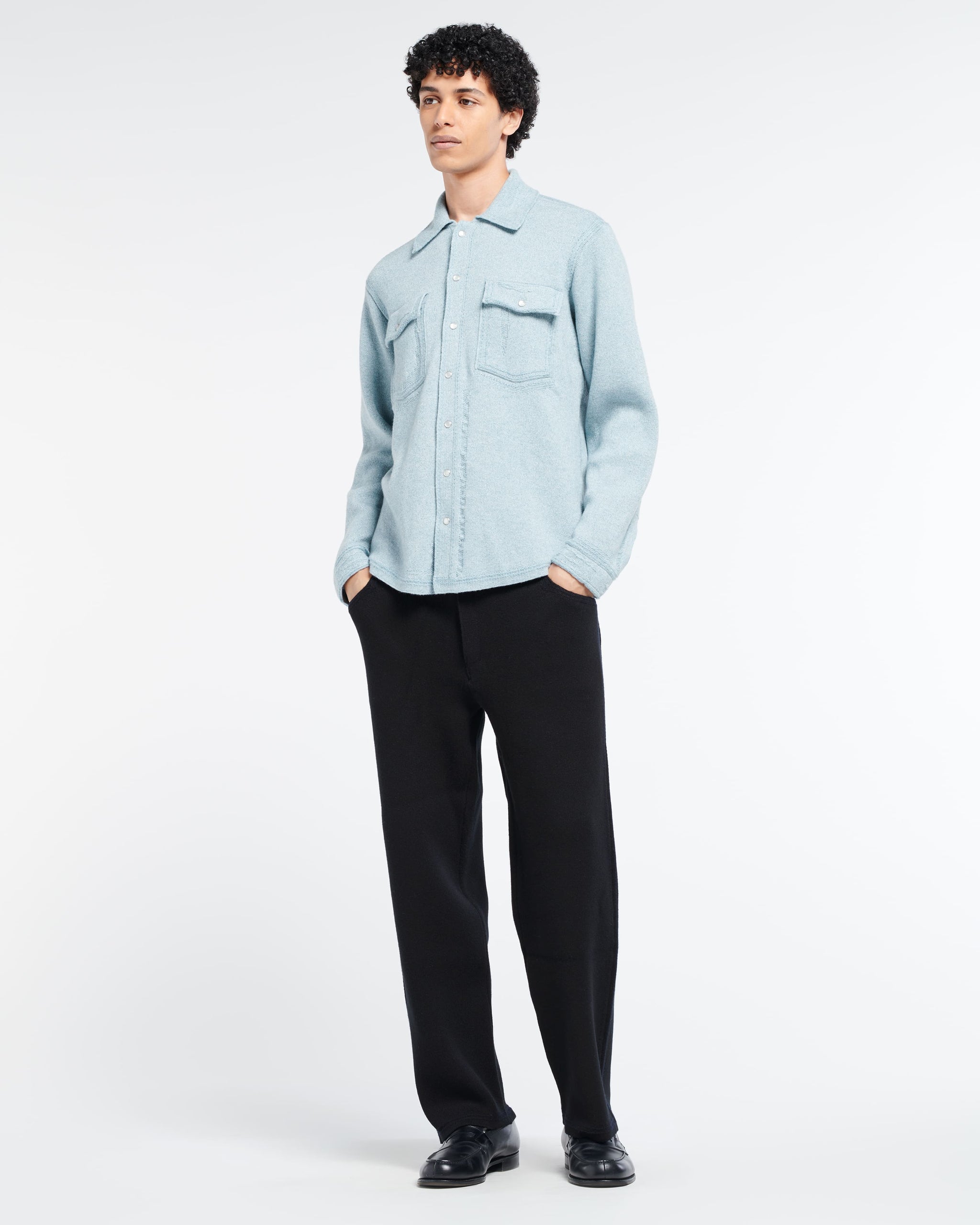 Surchemise Denim en cachemire et coton | Barrie - Barrie