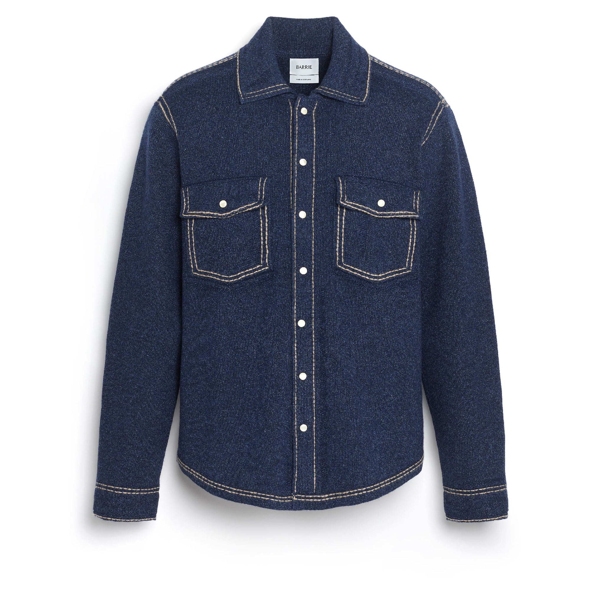 Cashmere and cotton Denim overshirt | Barrie - Barrie