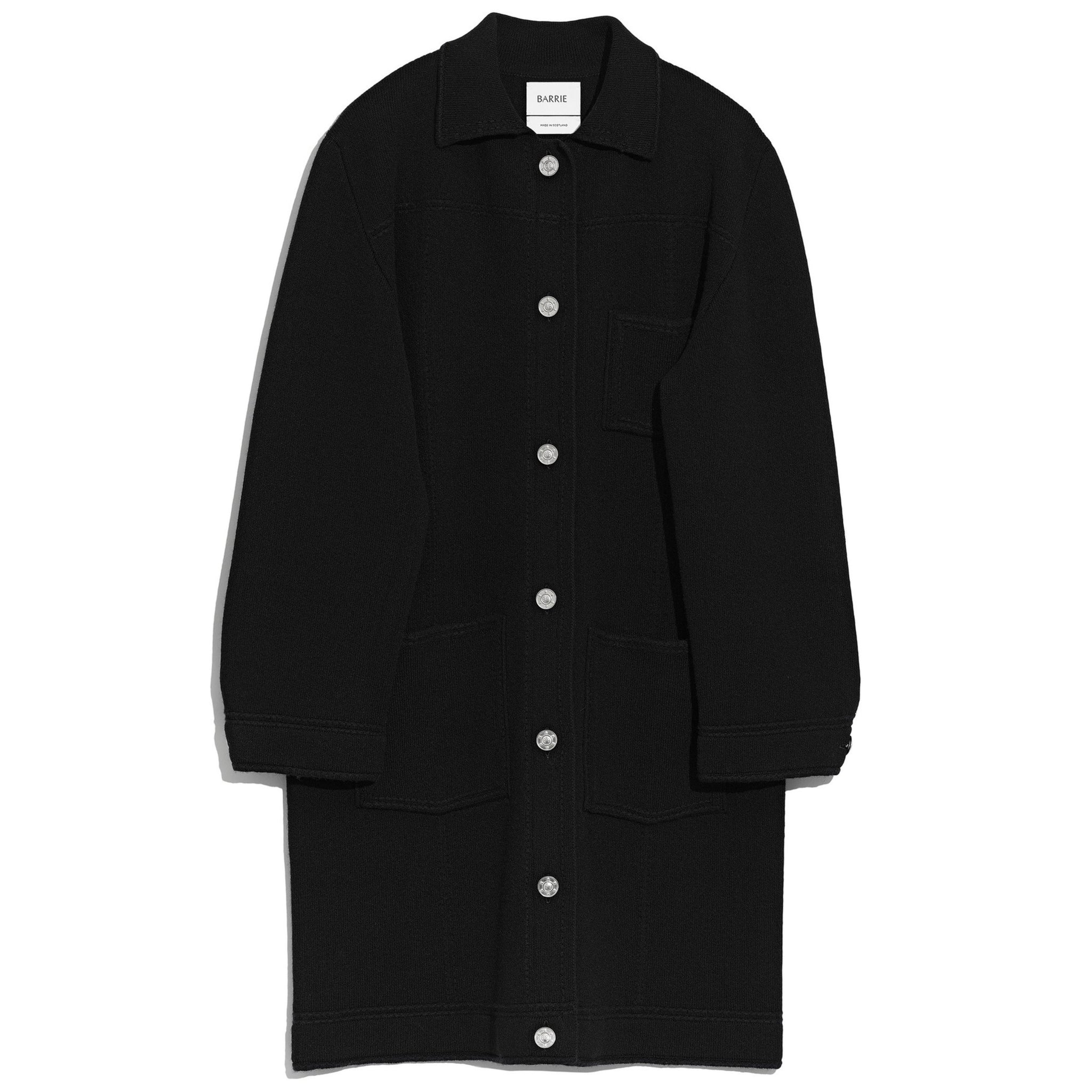 Veste longue denim en cachemire et coton | Barrie - Barrie