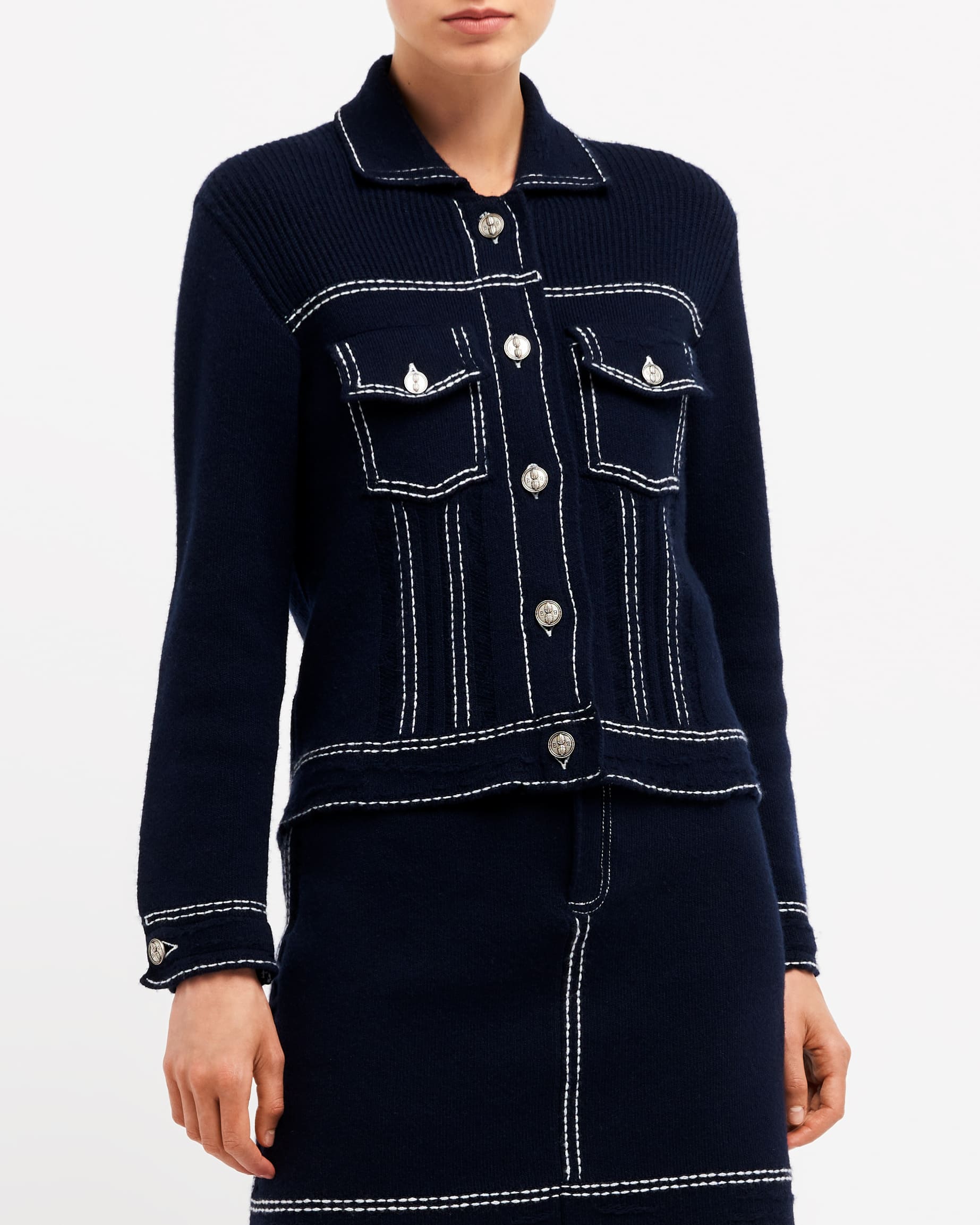 Barrie Stretch Knit Jacket