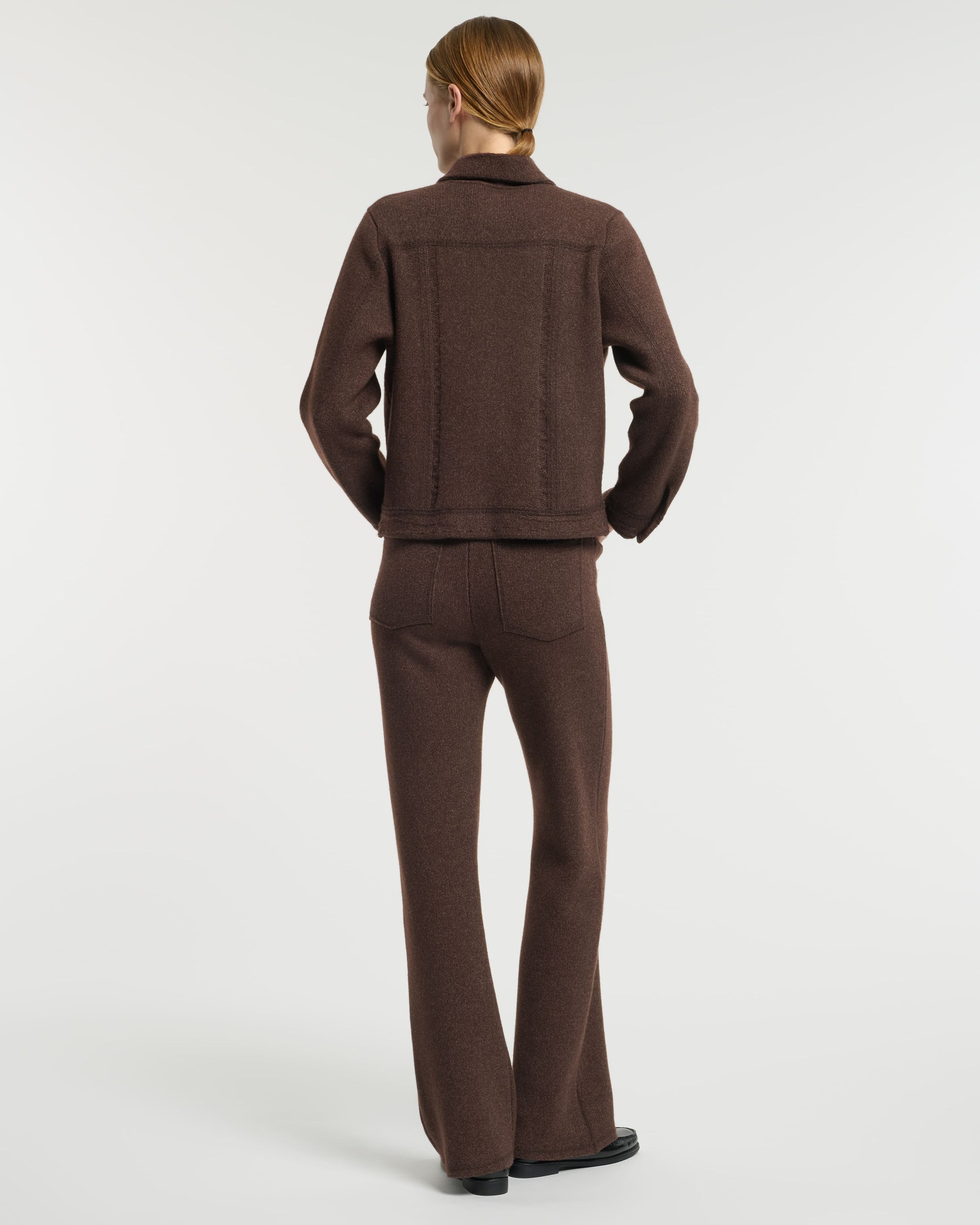 Denim regular cashmere and cotton jacket | Barrie - Barrie